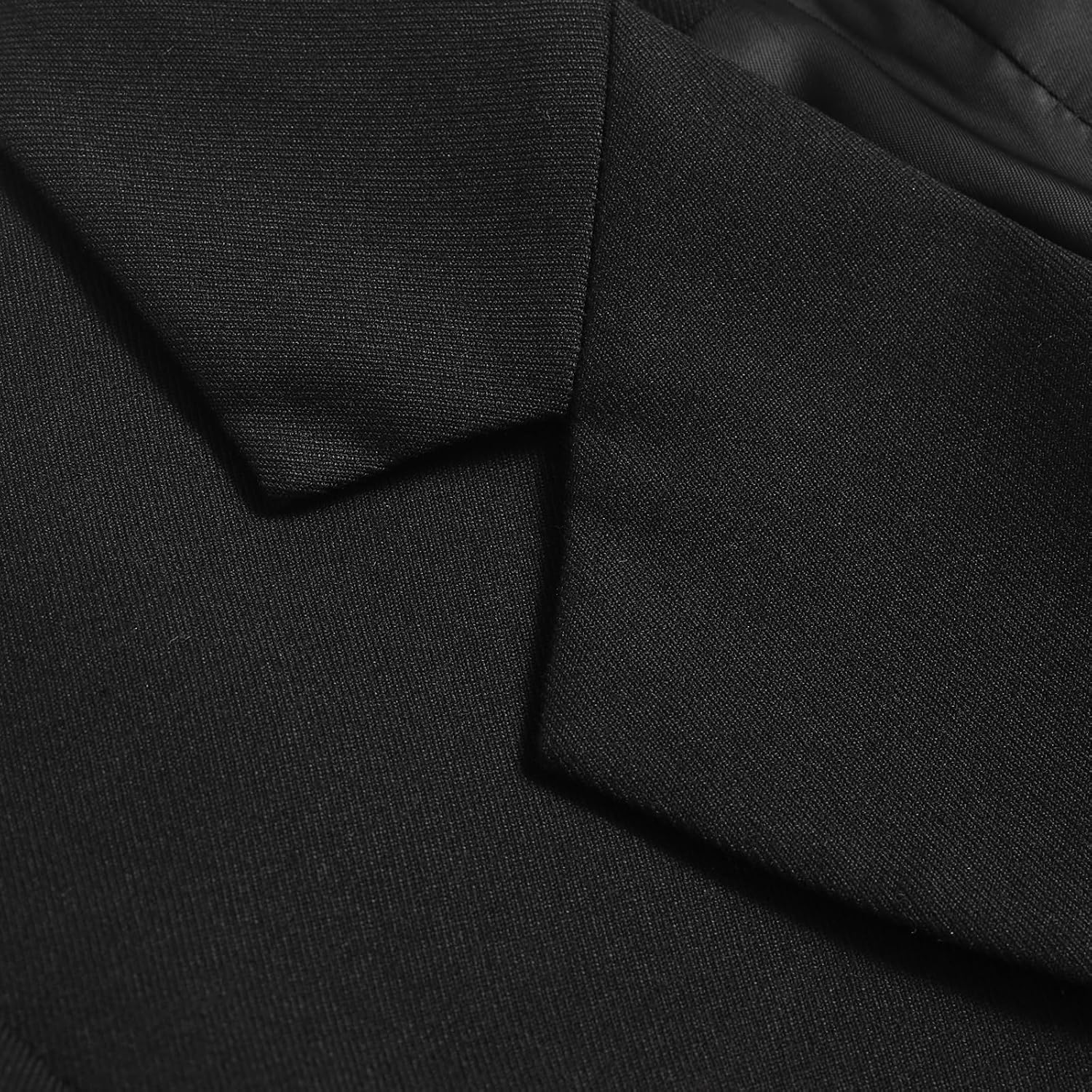 Women's Colorblock Double Breasted Oversized Blazer Black Women's Colorblock Double Breasted Oversized Blazer Black