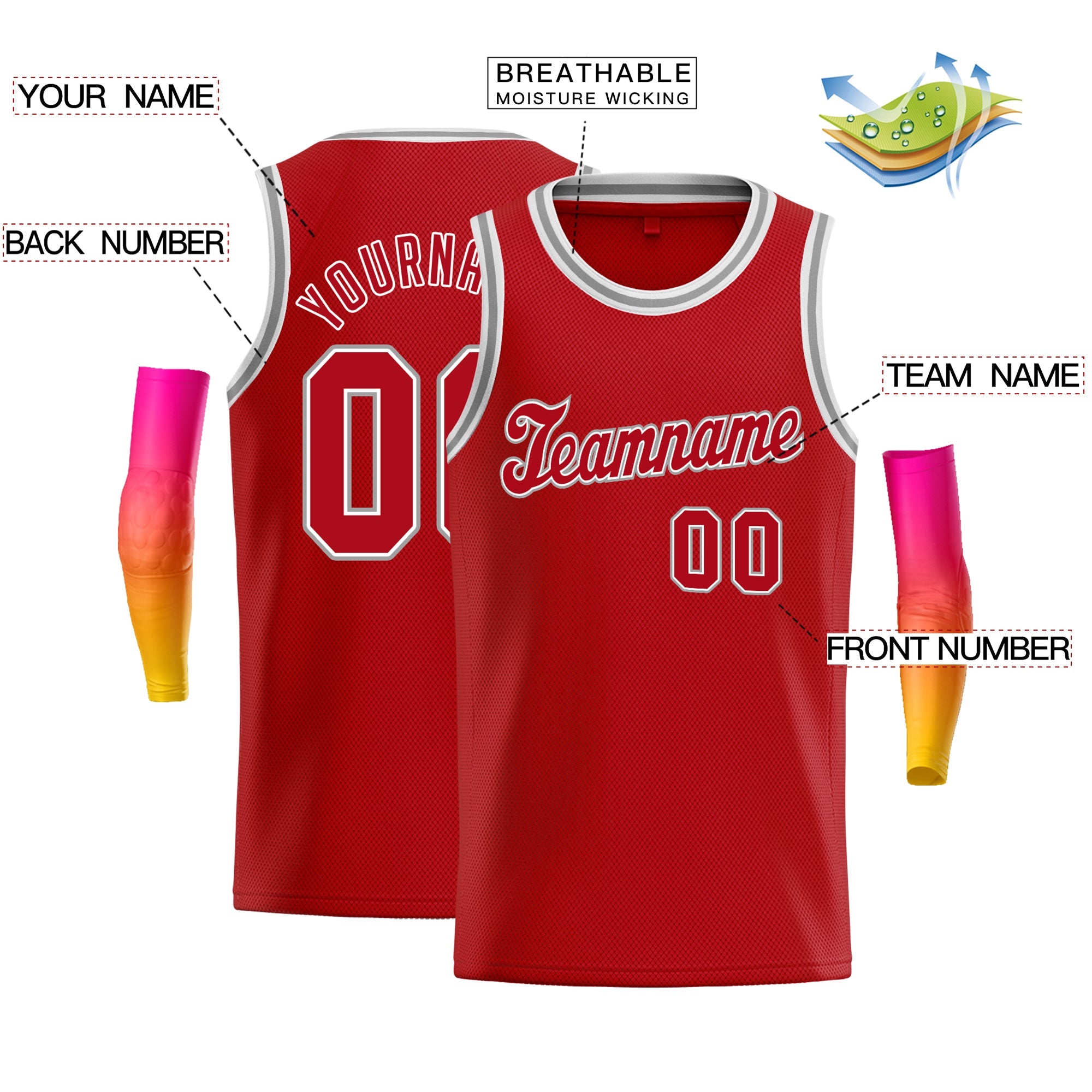 Custom Classic Tops Athletic Casual Basketball-Trikot