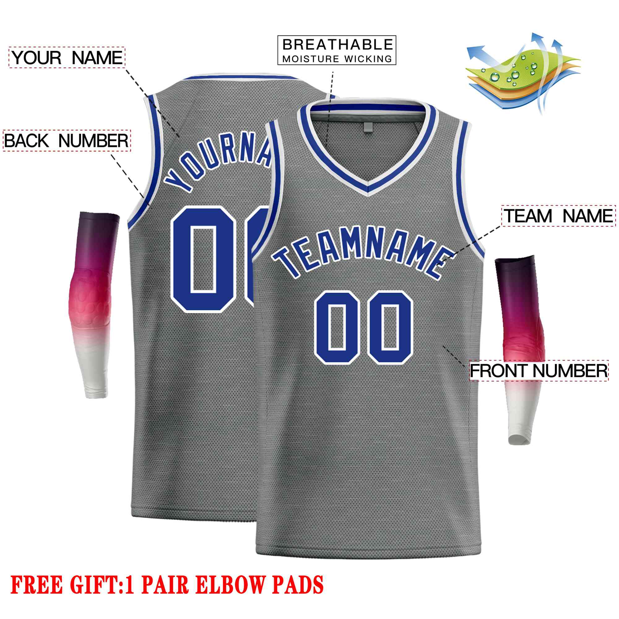 Custom Classic Tops Herren-Freizeit-Basketballtrikot