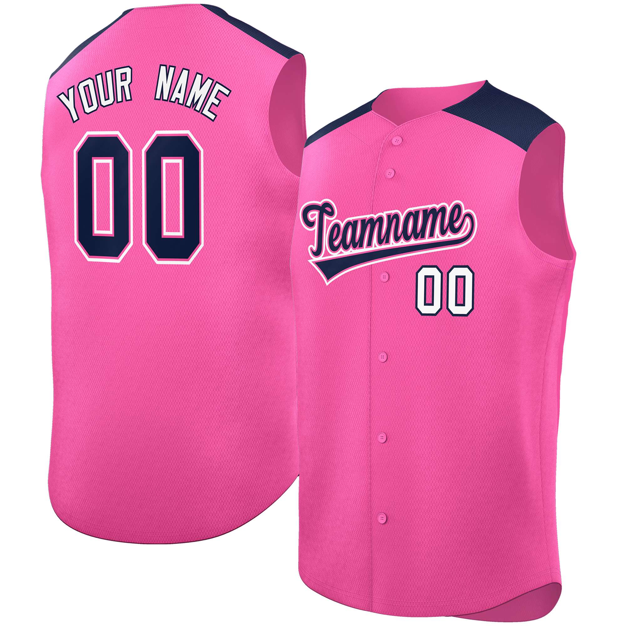 Benutzerdefinierte personalisierte klassische authentische ärmellose Baseball-Trikot
