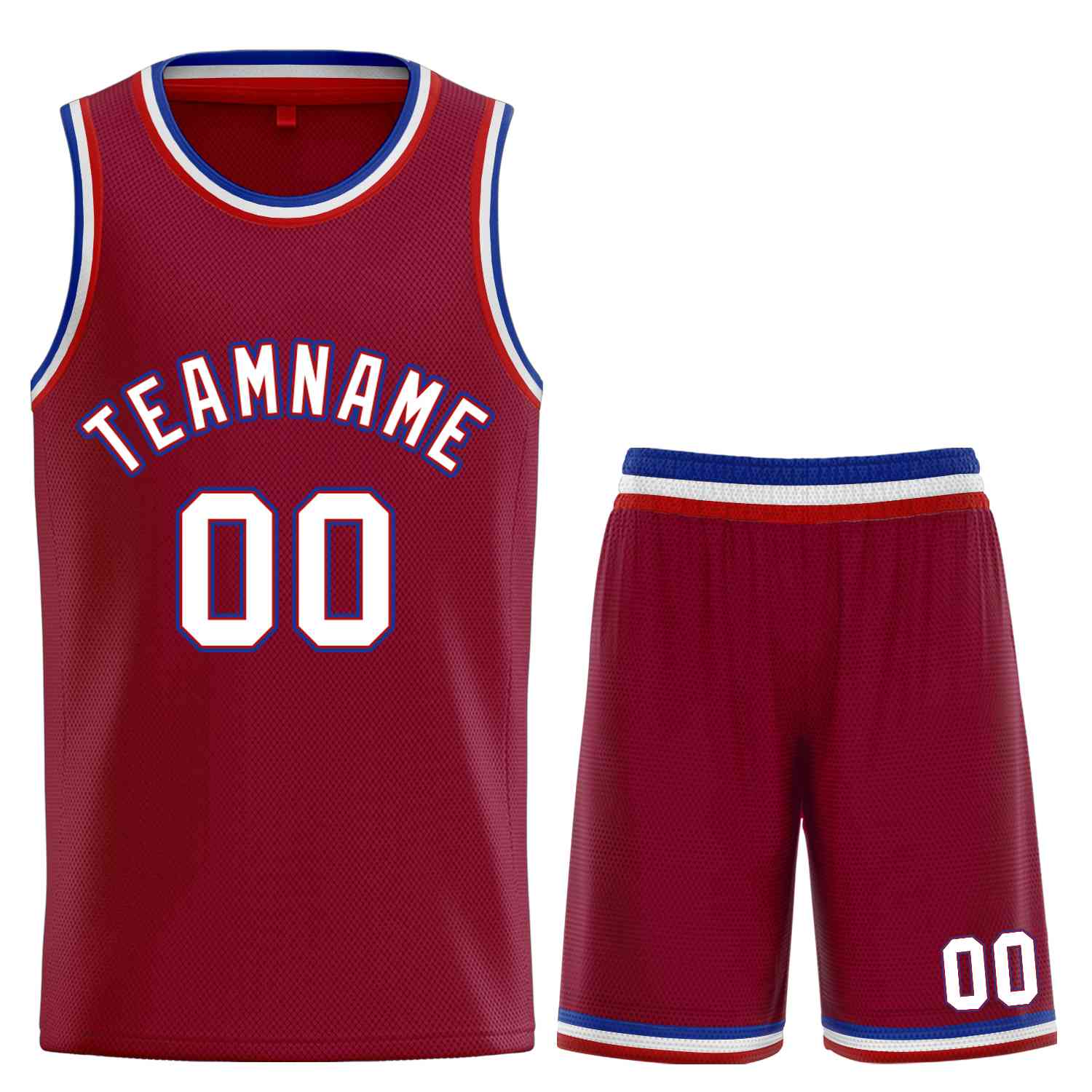 Custom Classic Sets gebogenes Basketballtrikot