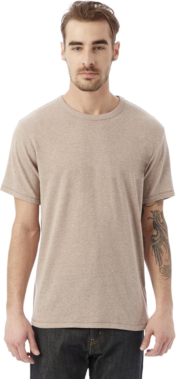 Men's Classic Fit Crew Neck T-Shirt Heather Tan