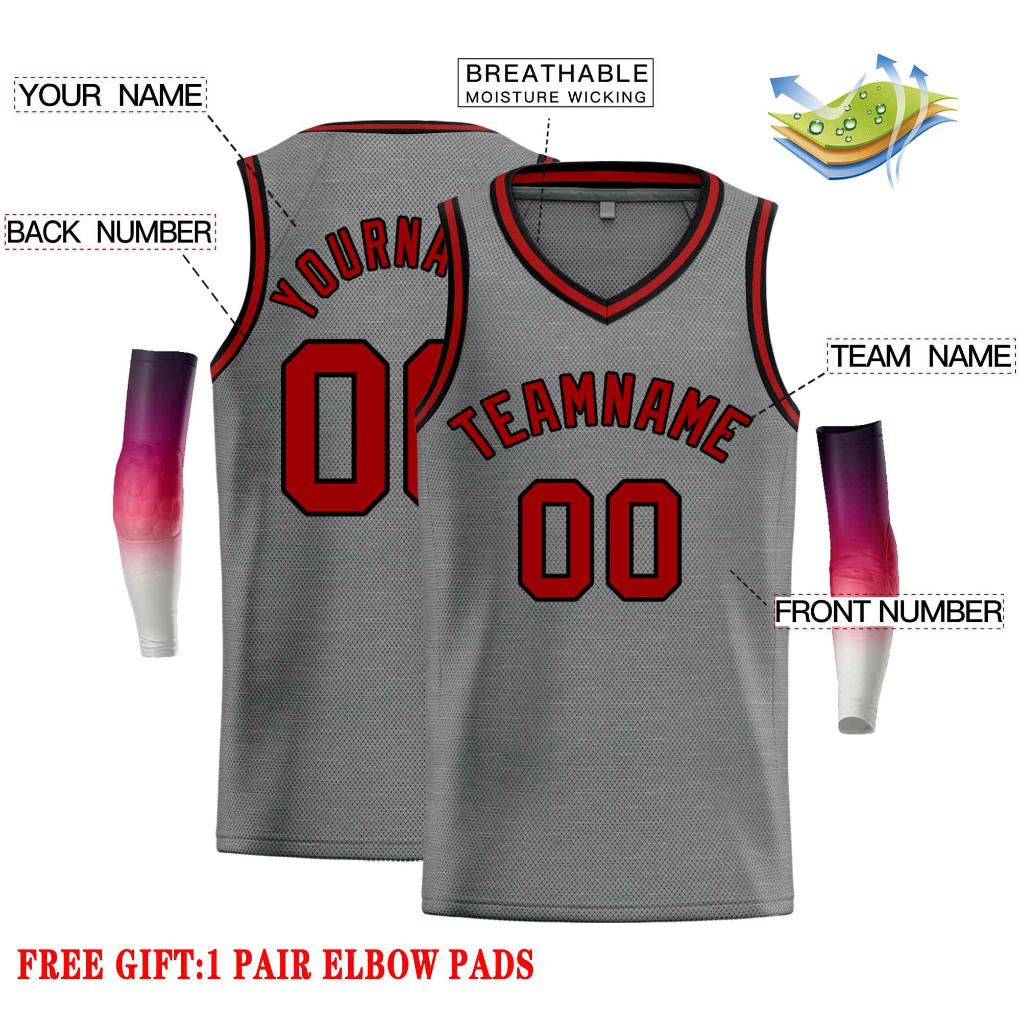 Custom Classic Tops Herren-Freizeit-Basketballtrikot