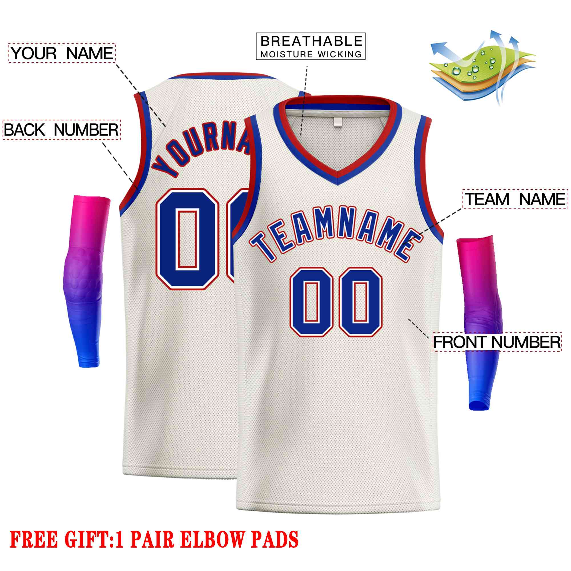 Custom Classic Tops Herren-Freizeit-Basketballtrikot