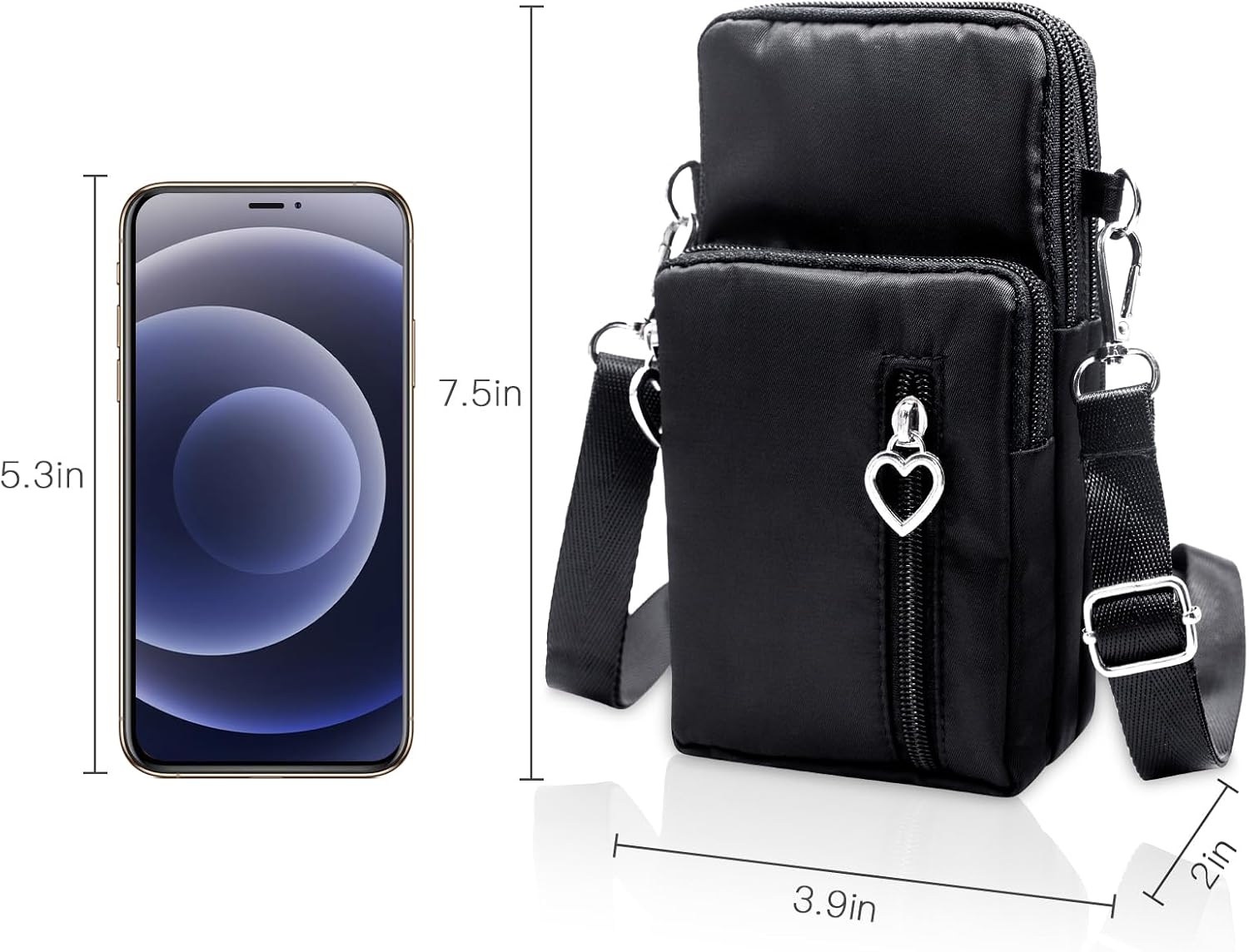 Women's Small Crossbody Cell Phone Purse with Wide Strap Women's Small Crossbody Cell Phone Purse with Wide Strap