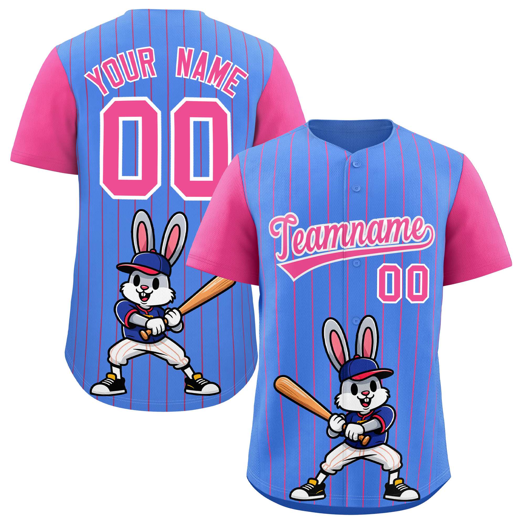 Authentisches Baseball-Trikot mit individuellem Streifen-Tiere-Graffiti-Muster, Raglanärmeln Authentisches Baseball-Trikot mit individuellem Streifen-Tiere-Graffiti-Muster, Raglanärmeln