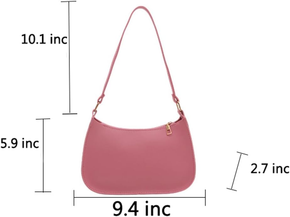 Women's Soft PU Leather Crescent Hobo Shoulder Bag Black Women's Soft PU Leather Crescent Hobo Shoulder Bag Black