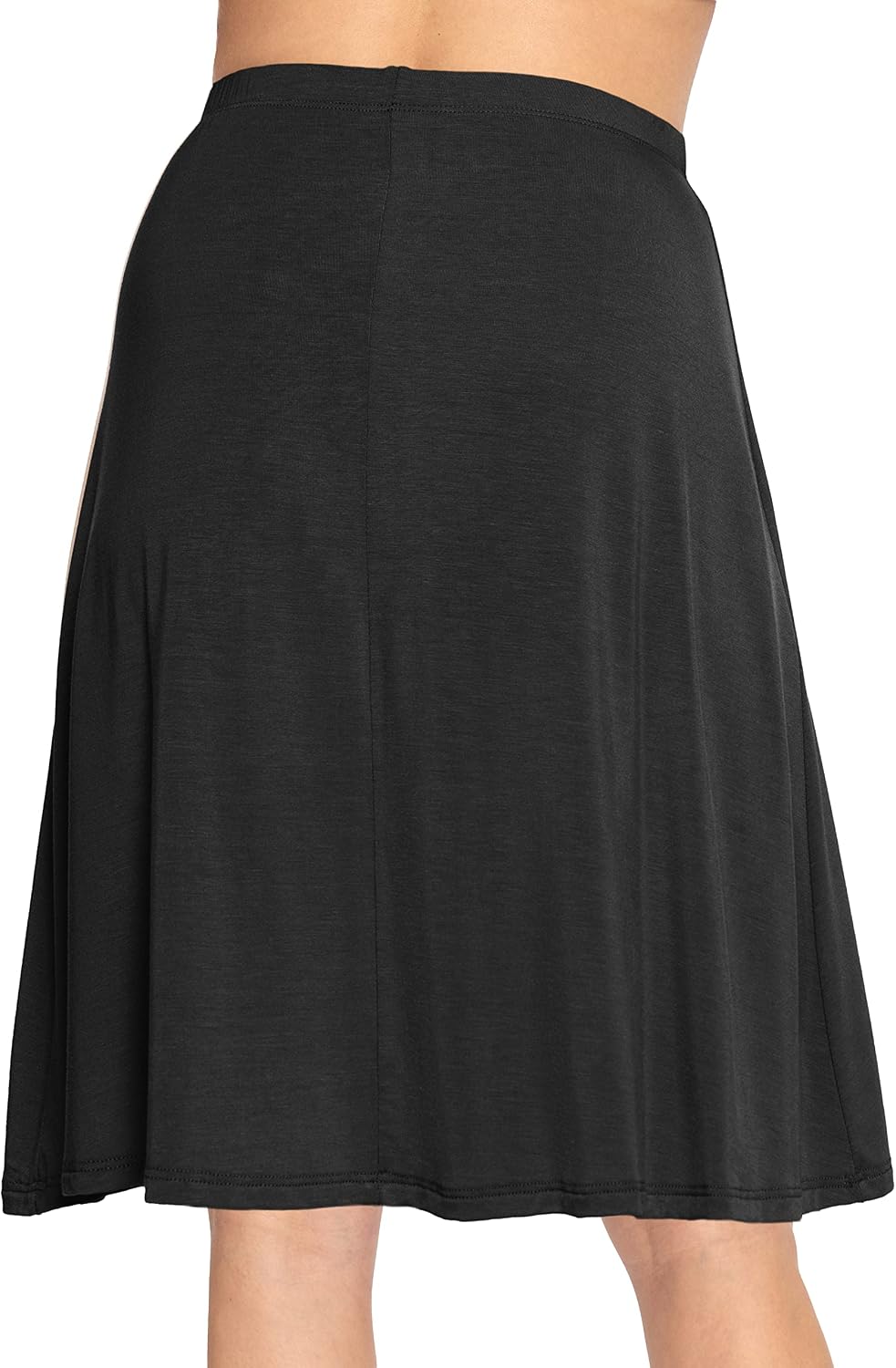 Women's Pull On A-Line Midi Skirt Elastic Waist