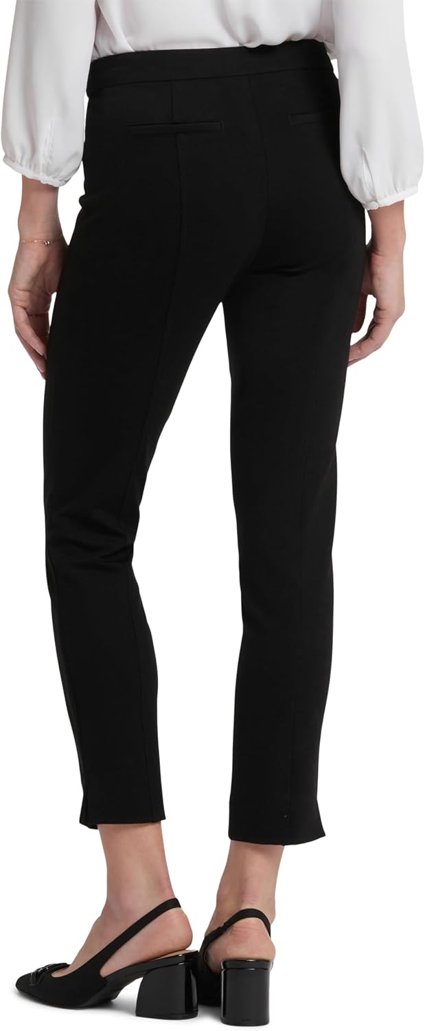 Women's Slim Ponte Dress Pants, Ankle Length (Black) Women's Slim Ponte Dress Pants, Ankle Length (Black)