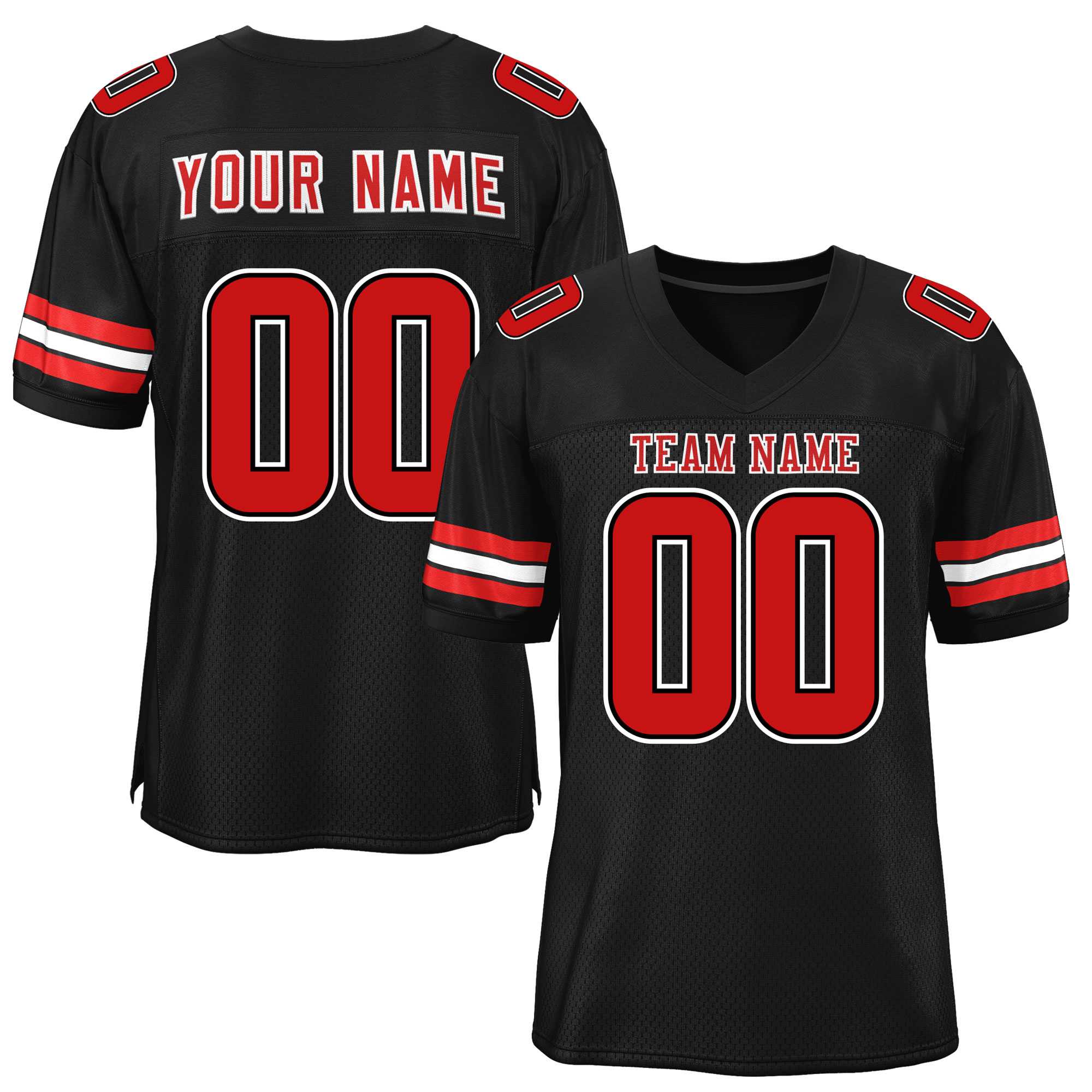 Maßgeschneidertes authentisches Mesh-Fußballtrikot im klassischen Stil