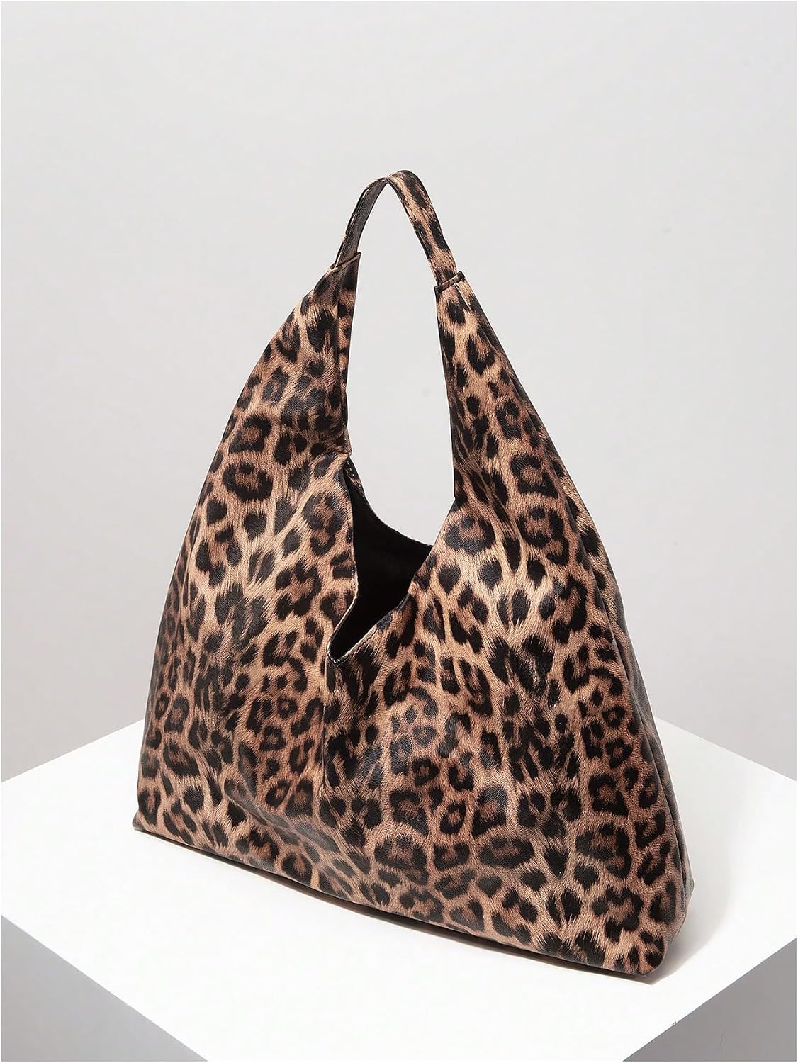 Women's Leopard Print Faux Leather Shoulder Tote Bag Women's Leopard Print Faux Leather Shoulder Tote Bag
