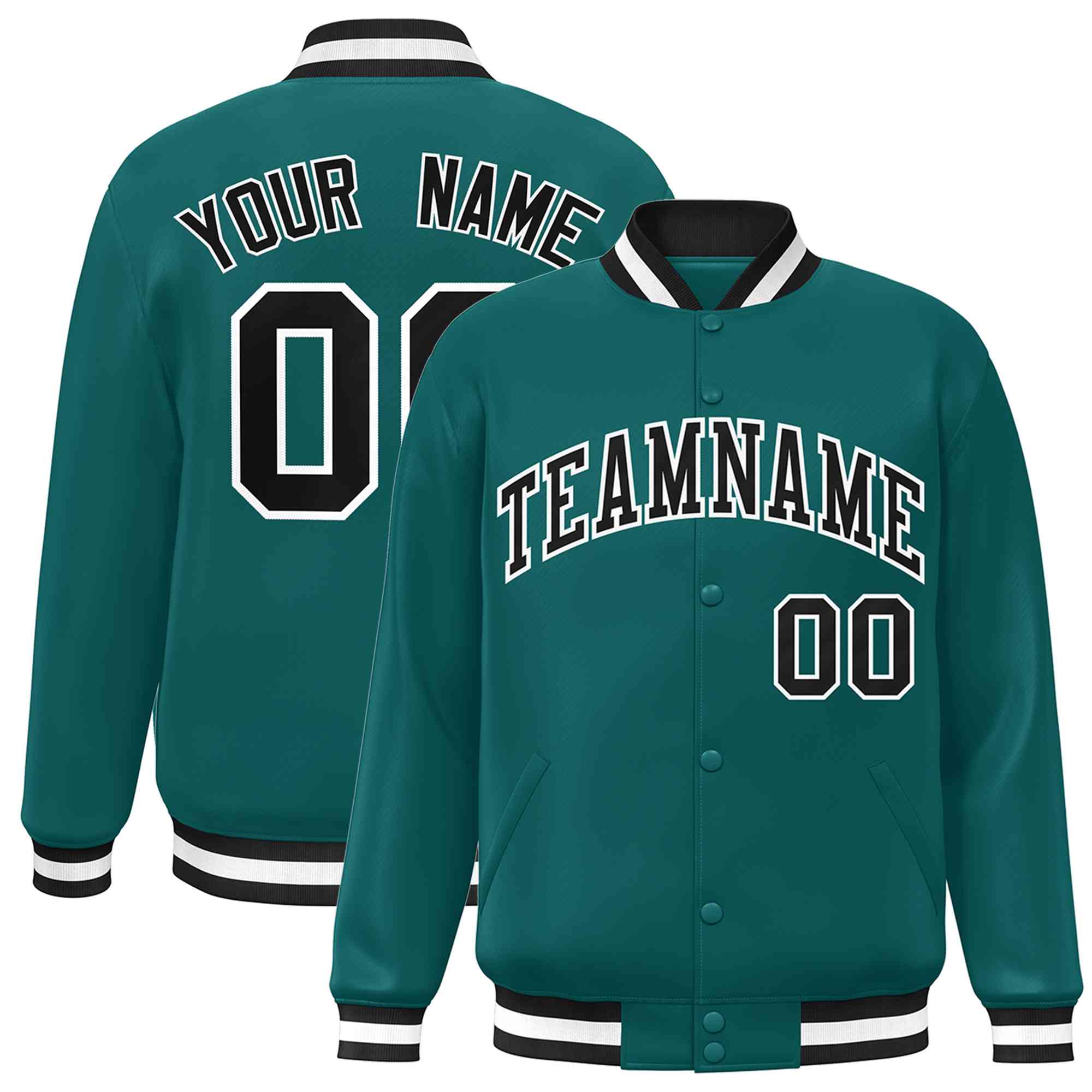Custom Classic Style Varsity Full-Snap Letterman Jacket