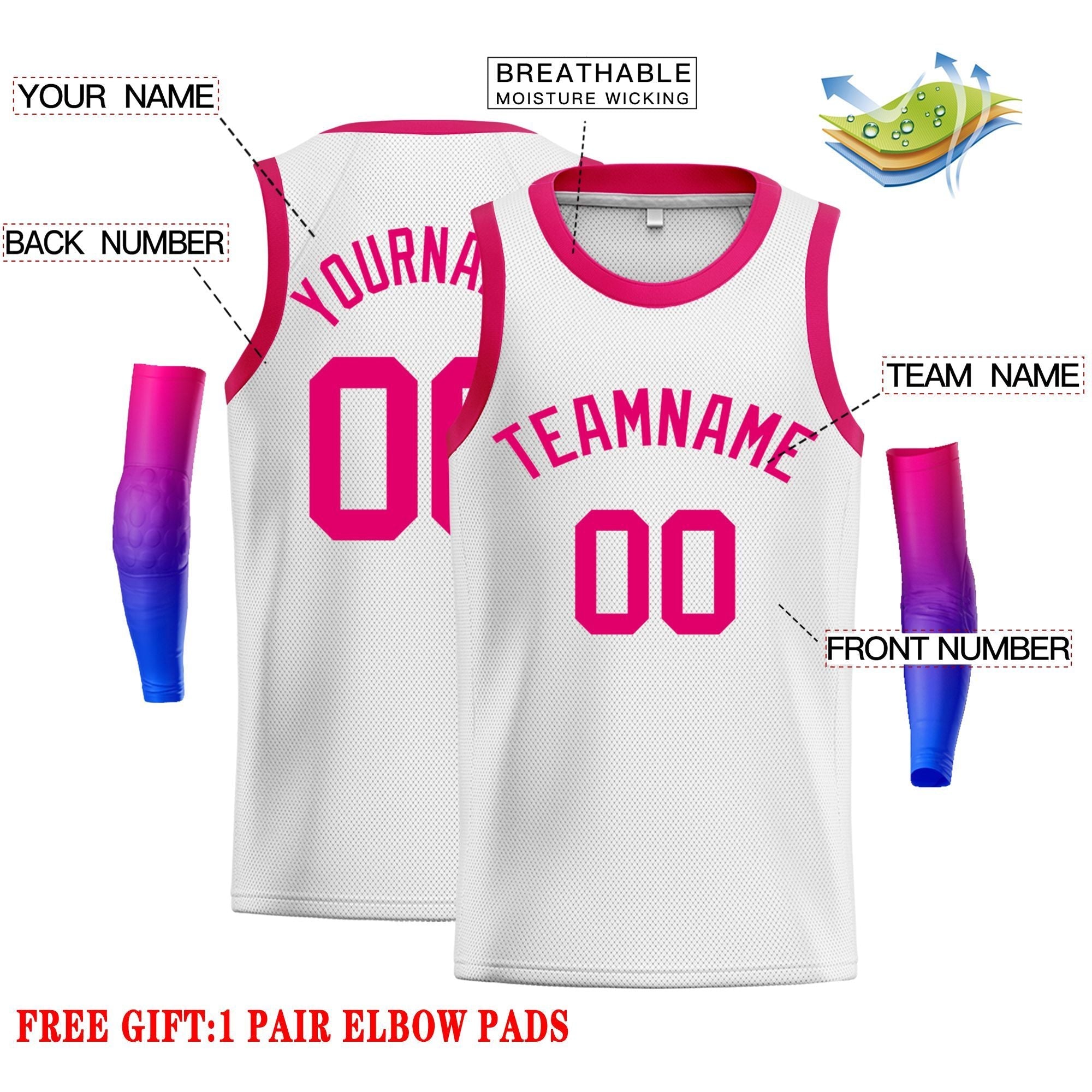 Custom Classic Tops Herren-Freizeit-Basketballtrikot