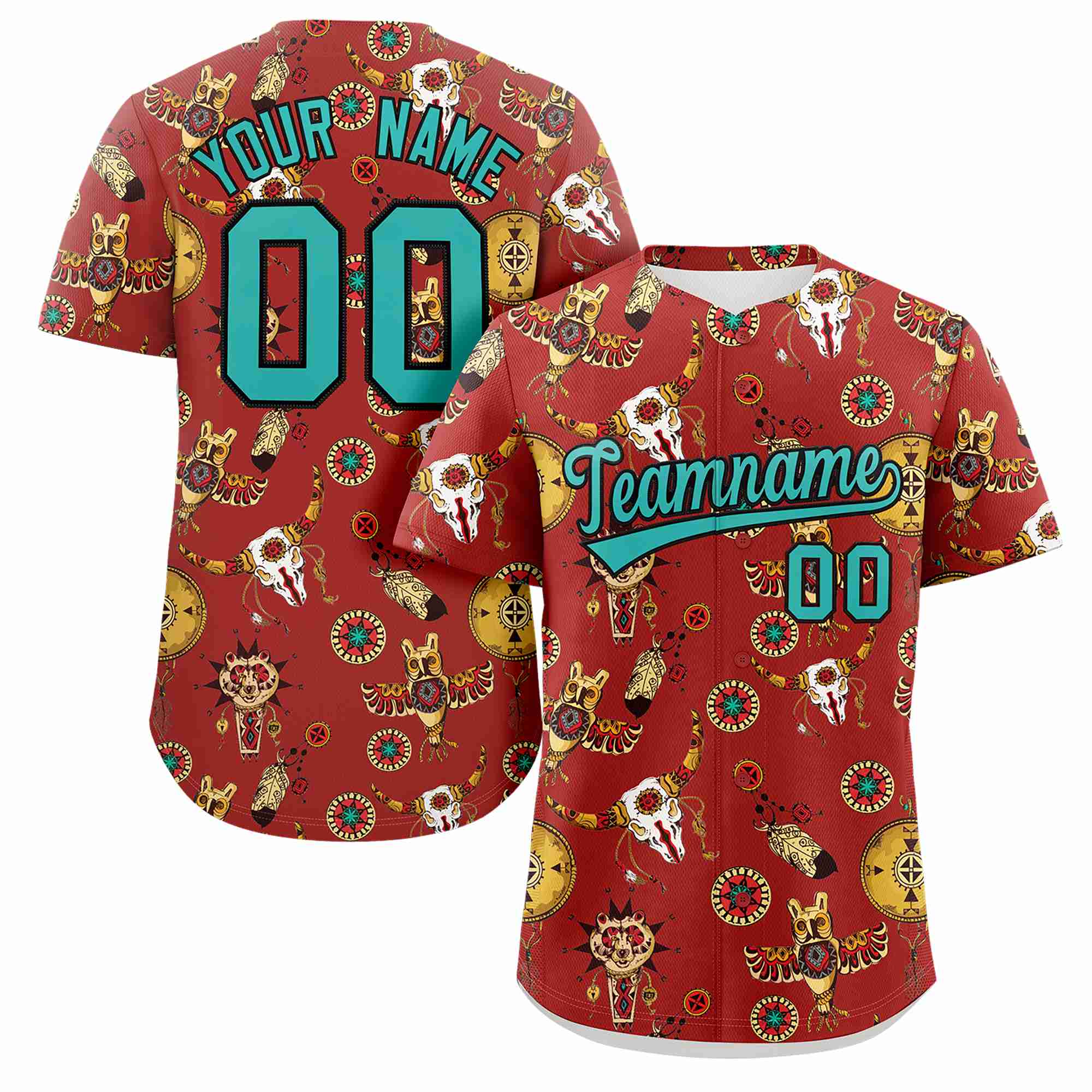 Benutzerdefiniertes 3D-Graffiti-Muster, personalisiertes Design, authentisches Baseball-Trikot