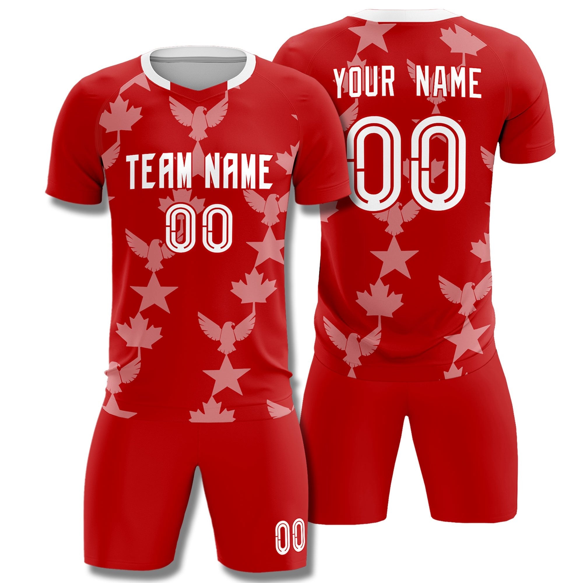 Maßgeschneiderte rote, von der Weltmeisterschaft inspirierte, atmungsaktive und schnell trocknende Trainingsuniform mit Graffiti-Muster, Fußball-Sets-Trikot
