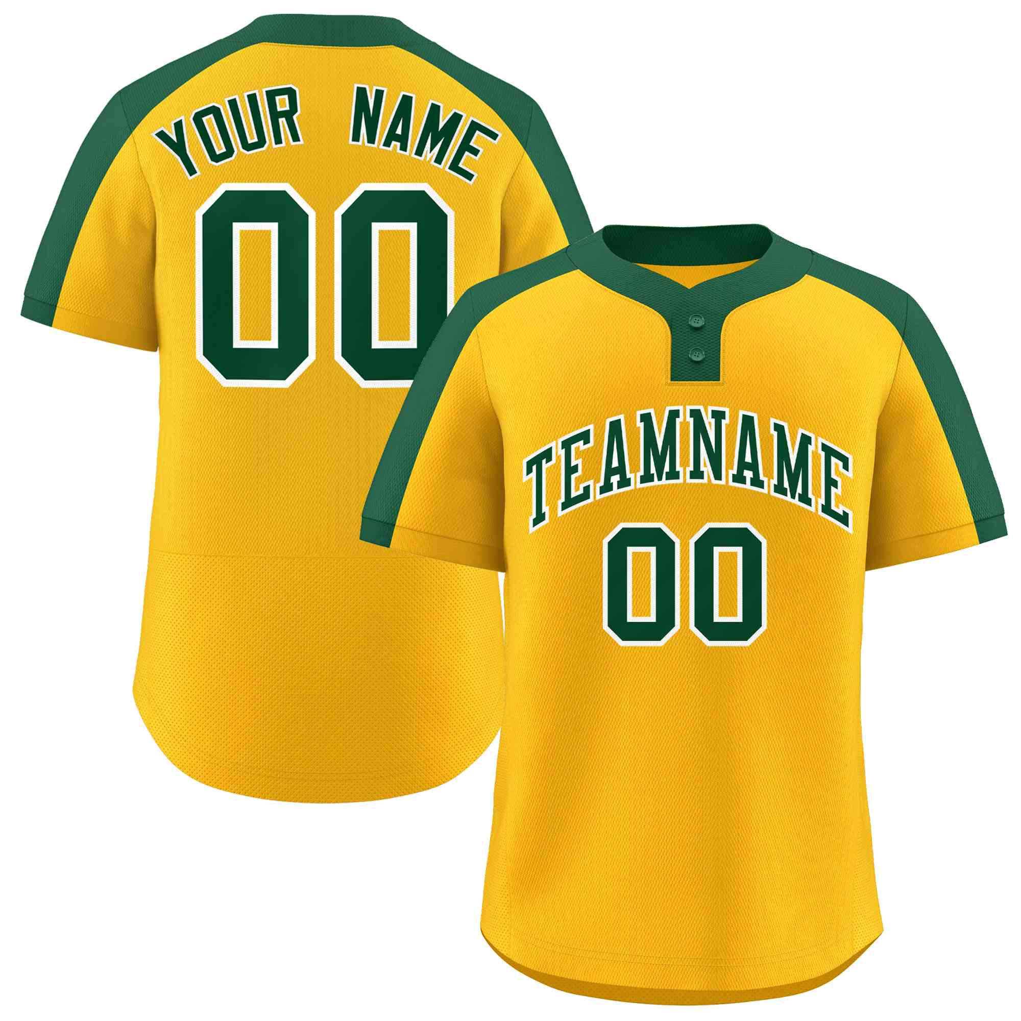 Custom Classic Style Authentic Two-Button Softball Jersey