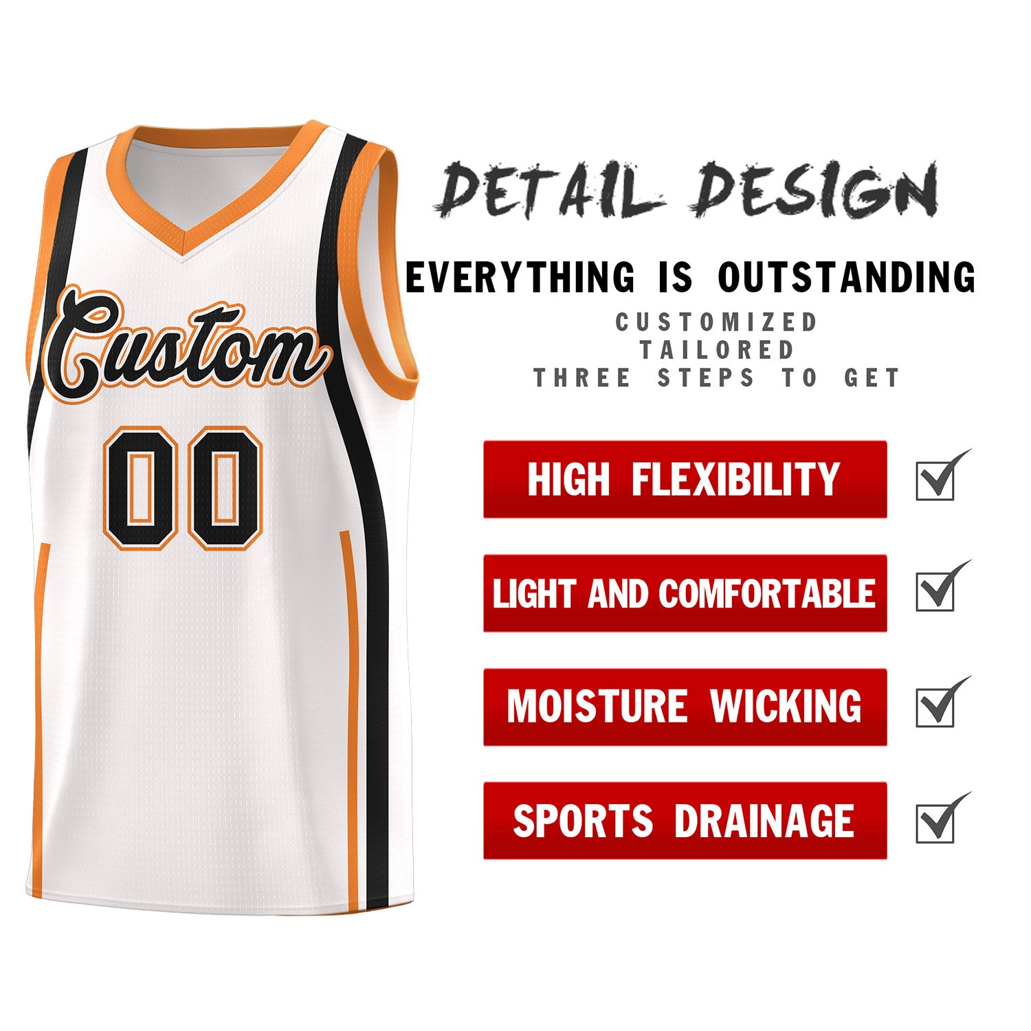 Benutzerdefinierte Basketball-Kits mit Bandmuster