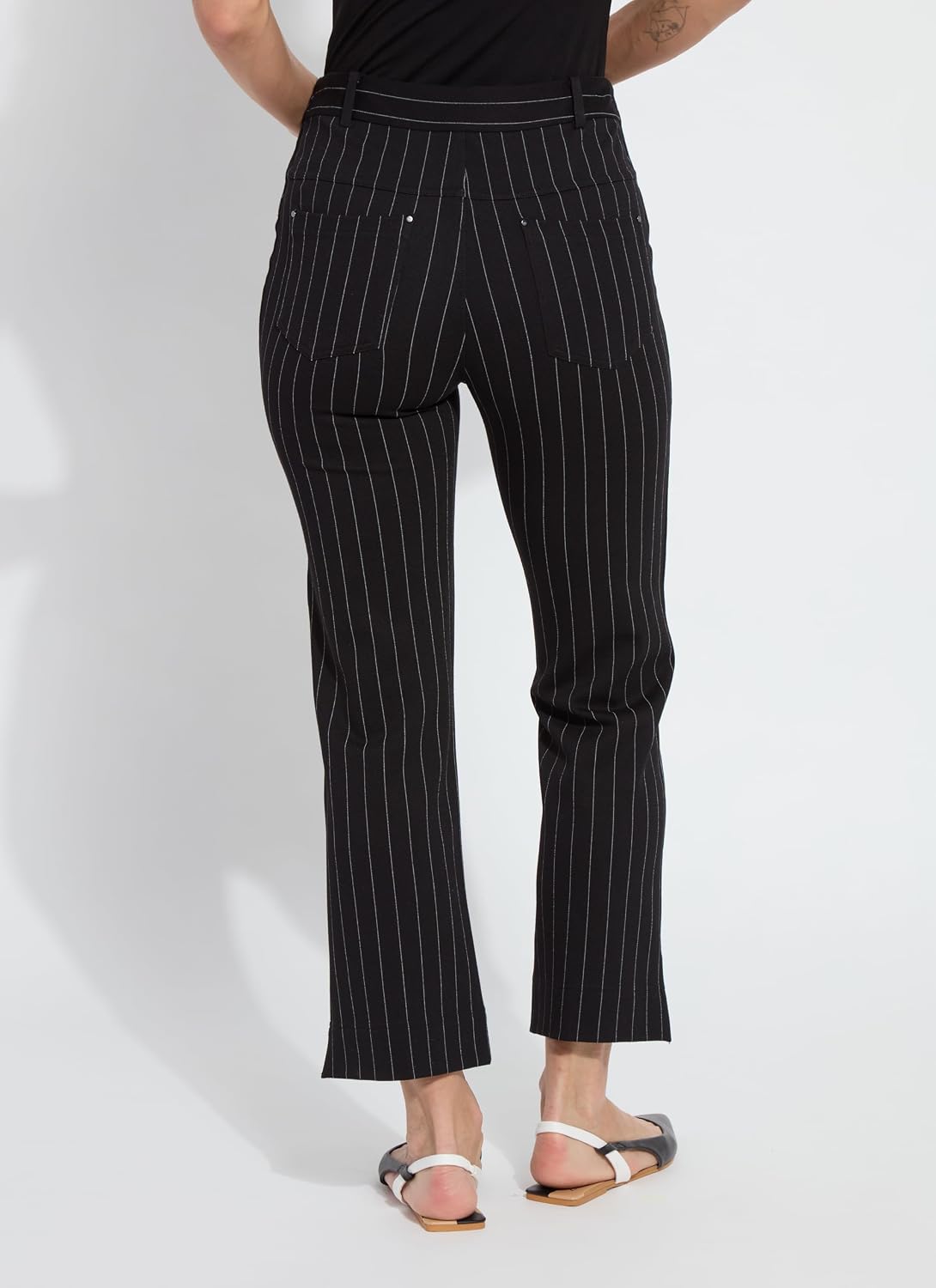 Baby Boot Ankle Pants for Women Cropped Dress Style Work Business Casual