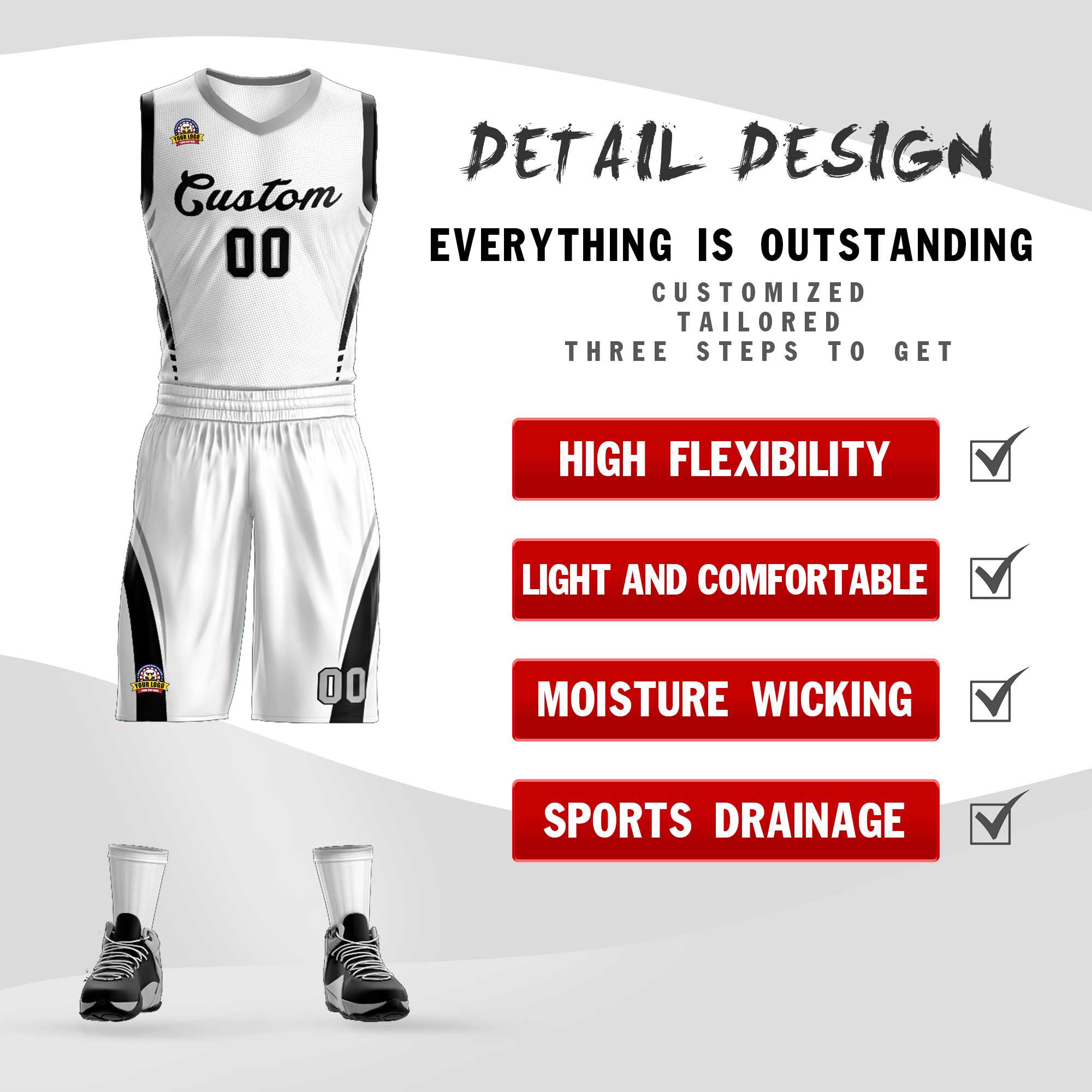 Custom Classic Sets Mesh-Basketballtrikot Custom Classic Sets Mesh-Basketballtrikot