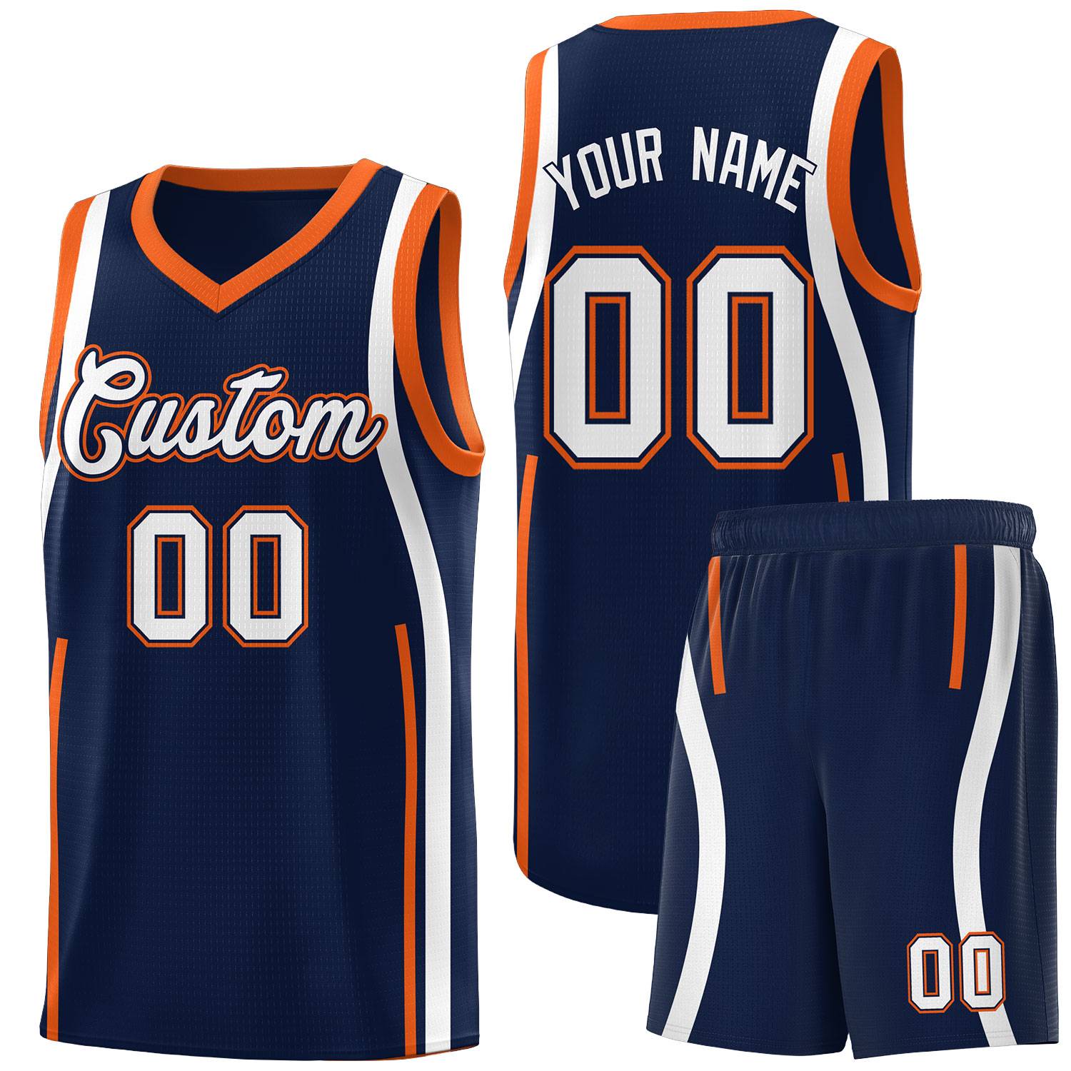 Benutzerdefinierte Basketball-Kits mit Bandmuster