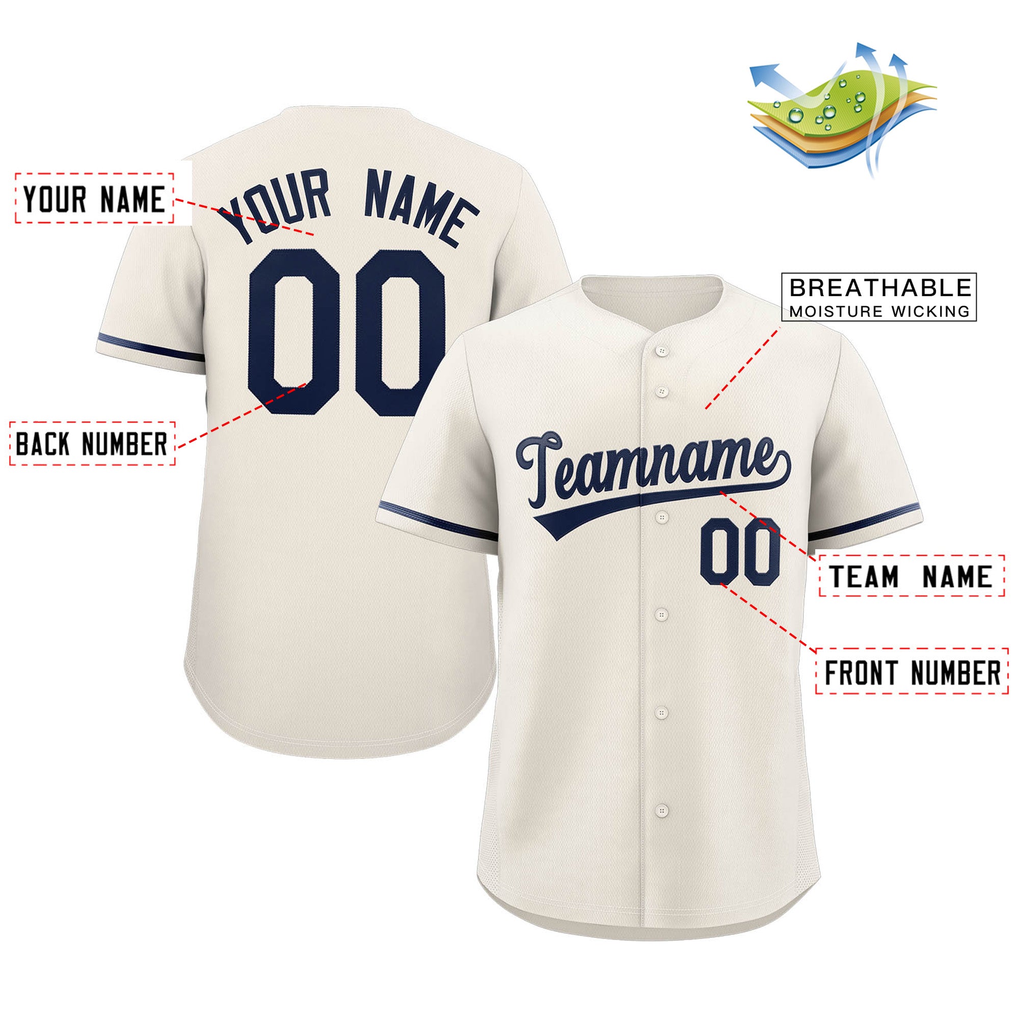 Benutzerdefiniertes, authentisches Baseball-Trikot im klassischen Stil