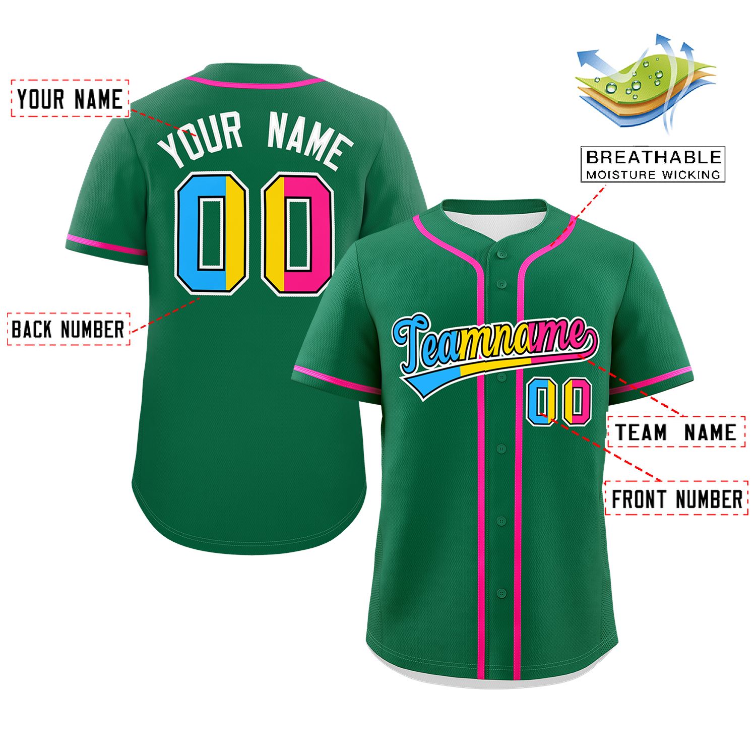 Benutzerdefiniertes Pansexuality For Pride Month Authentisches Baseball-Trikot im klassischen Stil