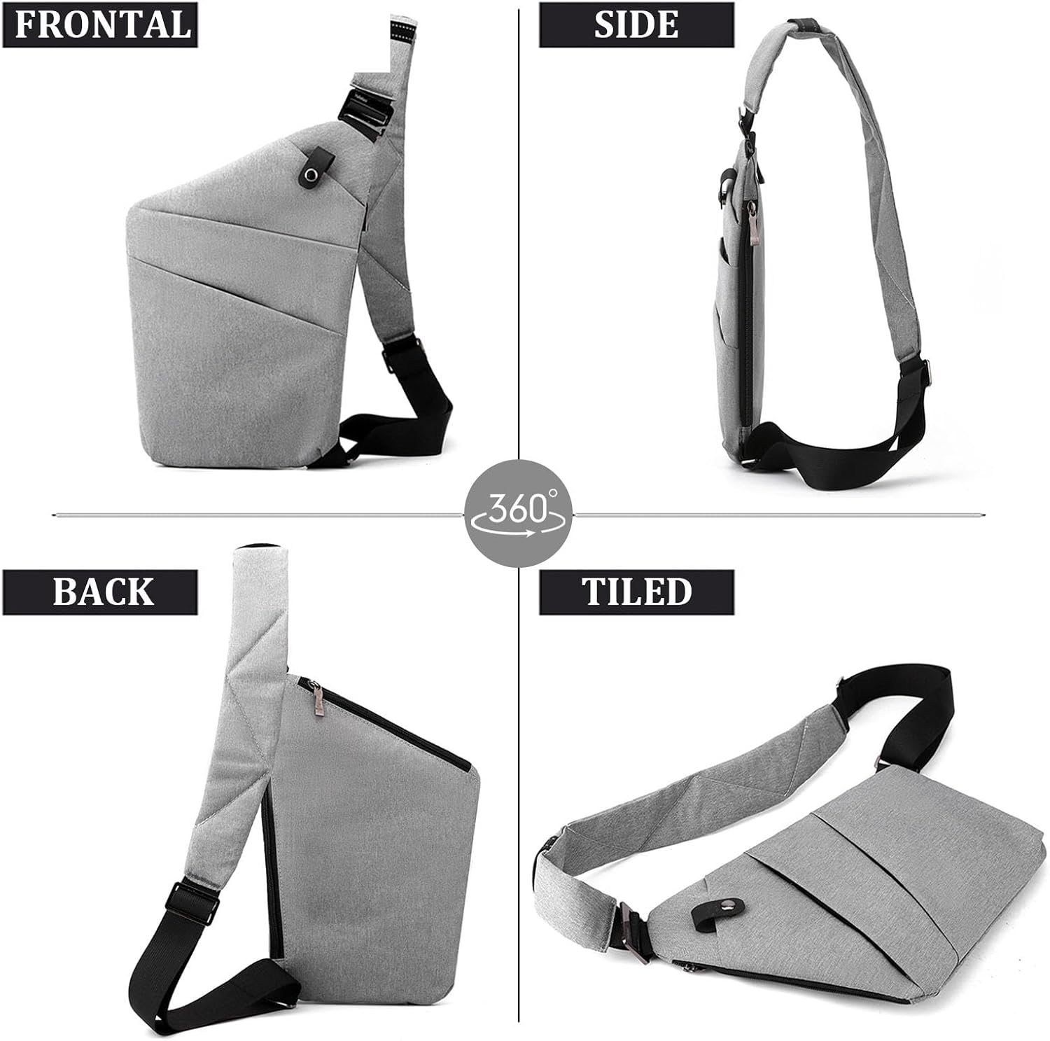Women's Nylon Triangle Sling Crossbody Bag Women's Nylon Triangle Sling Crossbody Bag