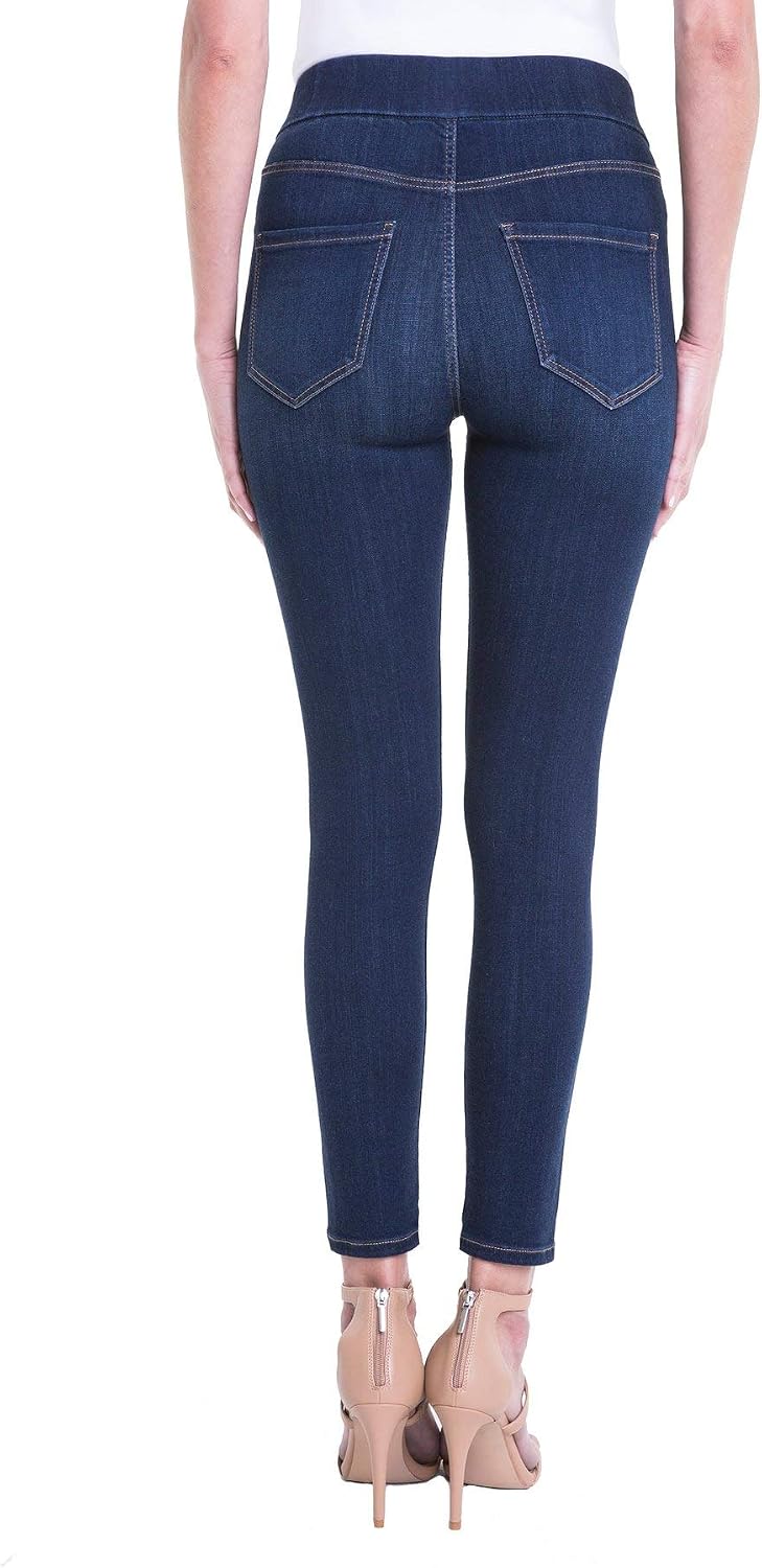 Women's Pull On Ankle Jegging Jeans Dark Wash
