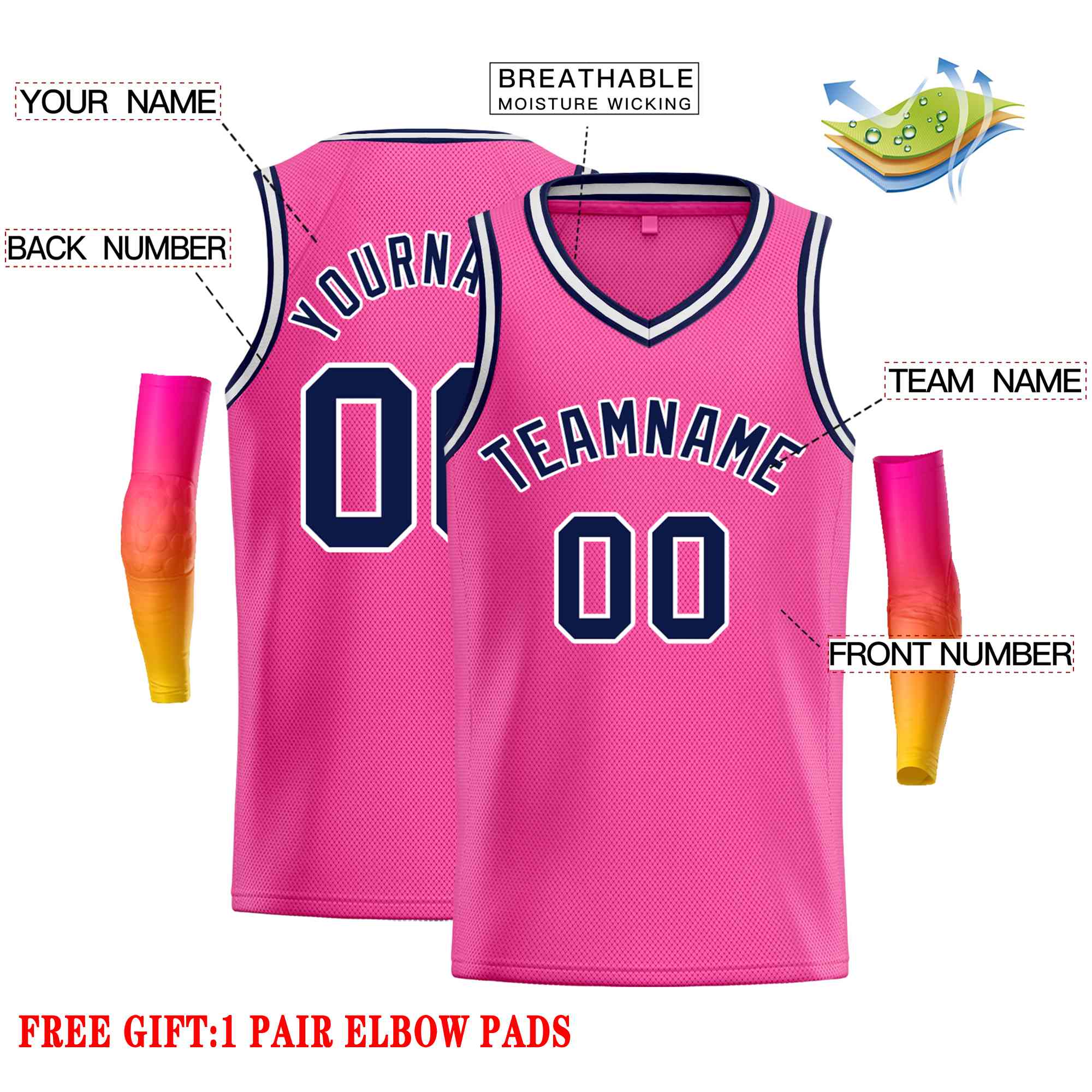 Custom Classic Tops Herren-Freizeit-Basketballtrikot