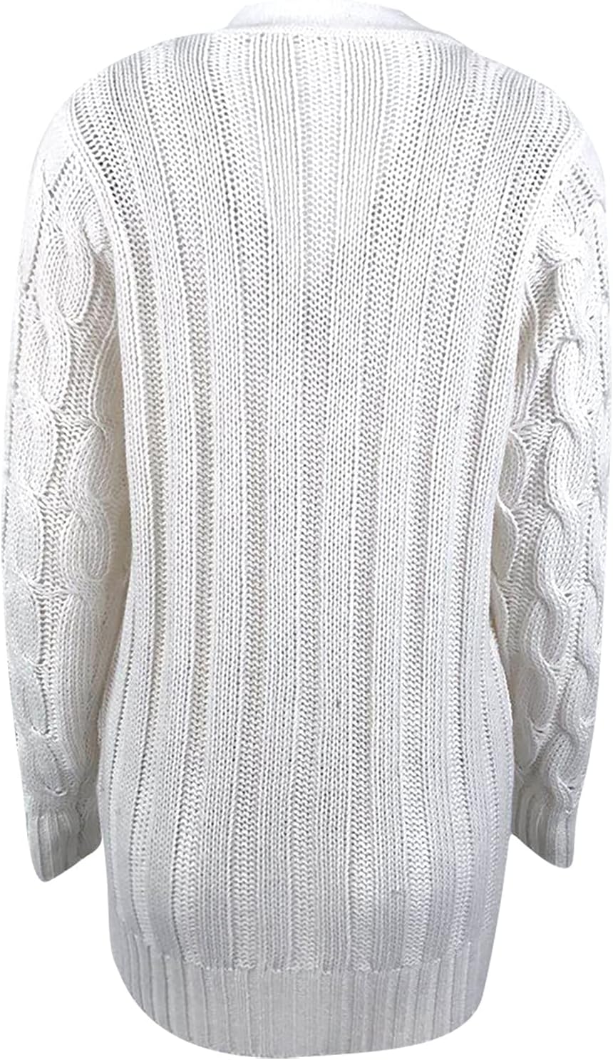 Women's Cardigan Chunky Open Front Button Sweaters with Pockets Loose Slouchy Oversized Fall Outerwear Coat