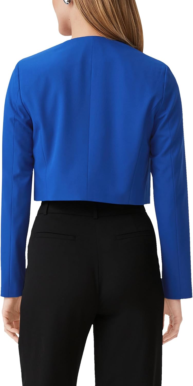 Womens Blazer Suit Jacket Single Breasted Notch Lapel Button Down Office Work Blazer
