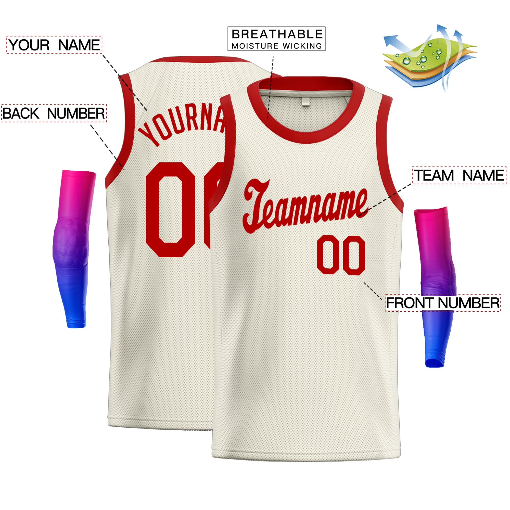 Benutzerdefinierte klassische Tops Fashion Sportwear Basketball-Trikot