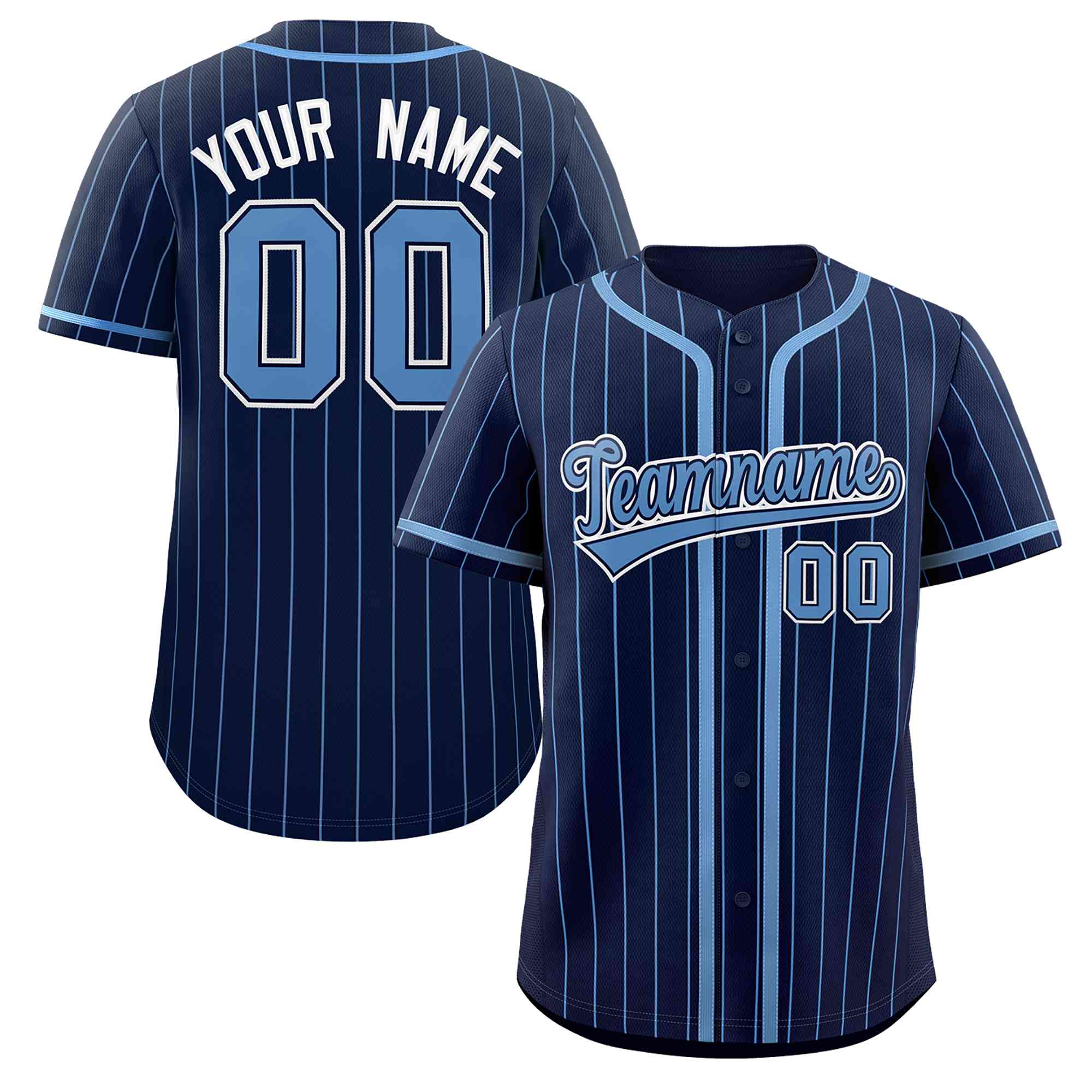 Authentisches Baseball-Trikot mit individuellem Streifen-Modedesign und durchgehenden Knöpfen
