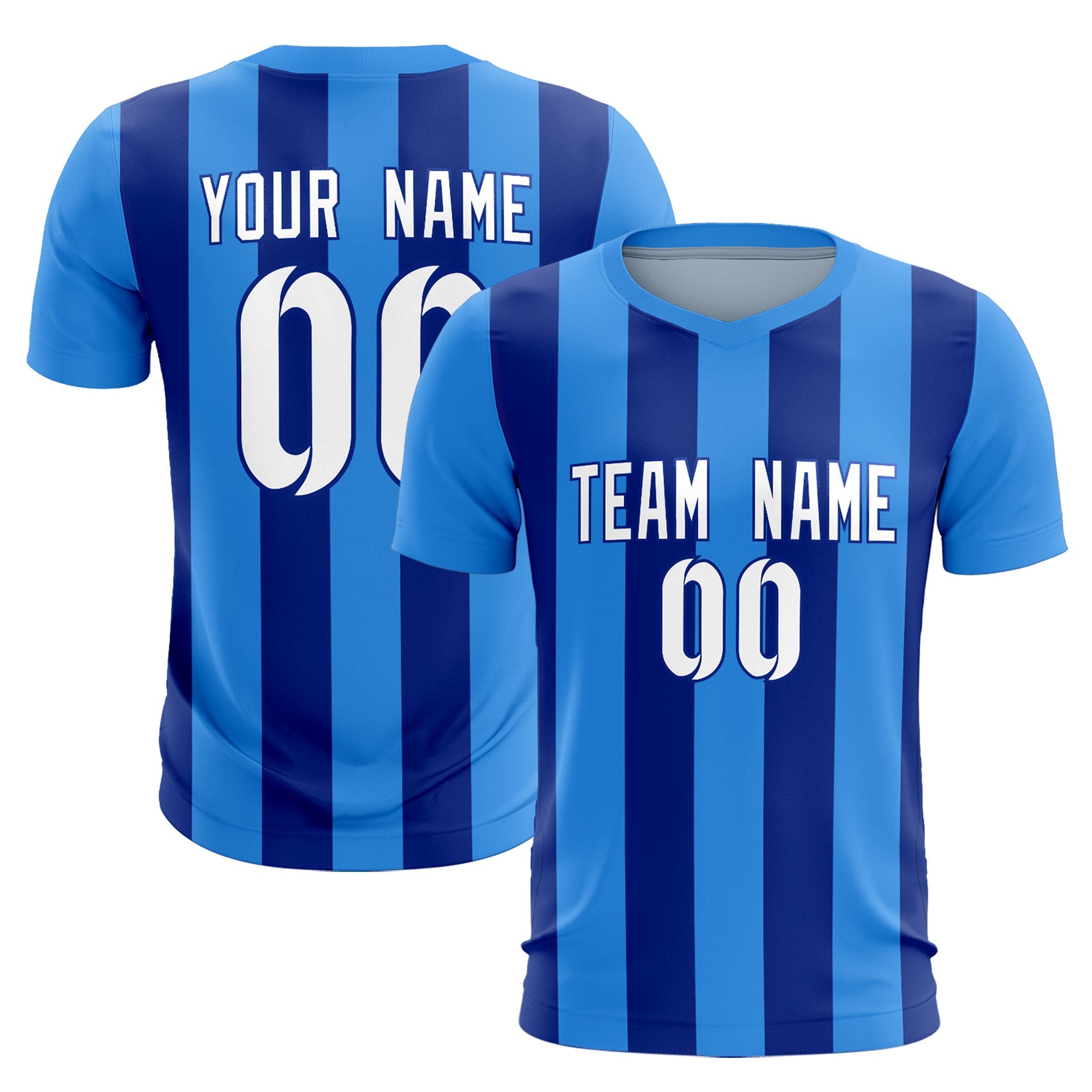 Benutzerdefinierte vertikale Streifen Casual Outdoor-Fußball-Sets-Trikot Benutzerdefinierte vertikale Streifen Casual Outdoor-Fußball-Sets-Trikot