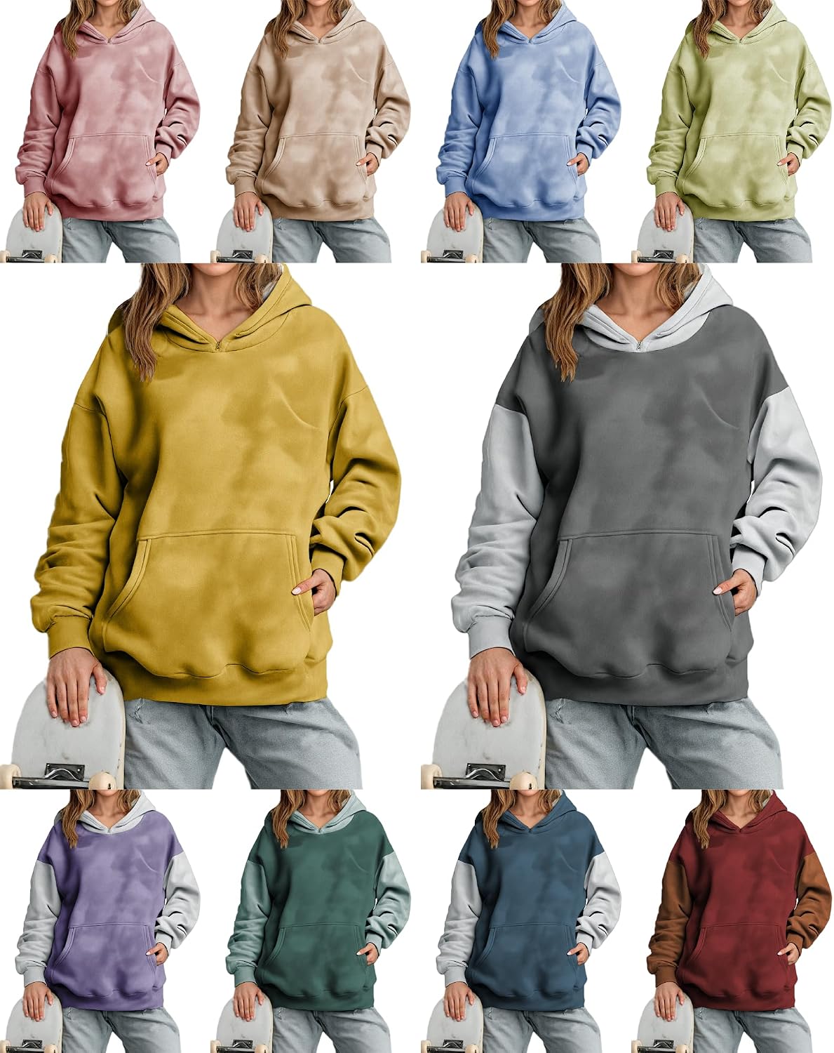 Comfy Hoodies for Women Pullover Funny Sweatshirts Spring Fall Tops with Pocket