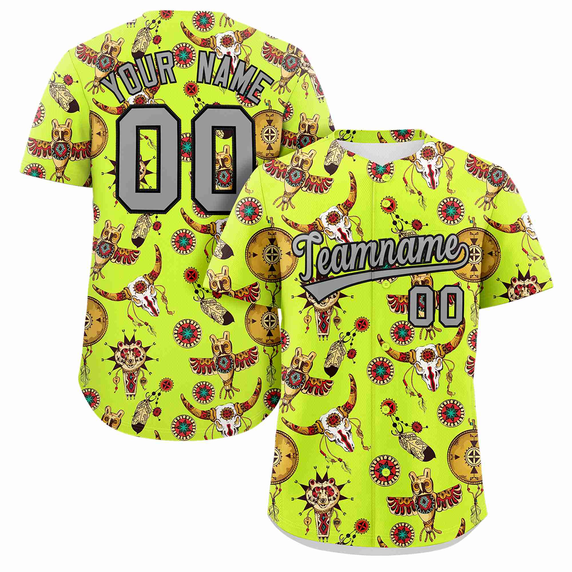 Benutzerdefiniertes 3D-Graffiti-Muster, personalisiertes Design, authentisches Baseball-Trikot