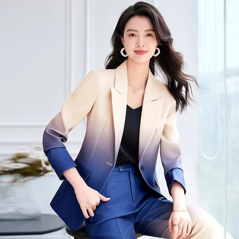 Women's Suit Printed Blazer Coats for Woman