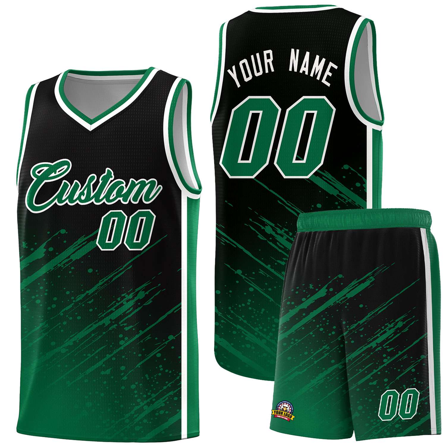 Maßgeschneiderte Splash-Basketballuniformen leicht für die Schule Maßgeschneiderte Splash-Basketballuniformen leicht für die Schule