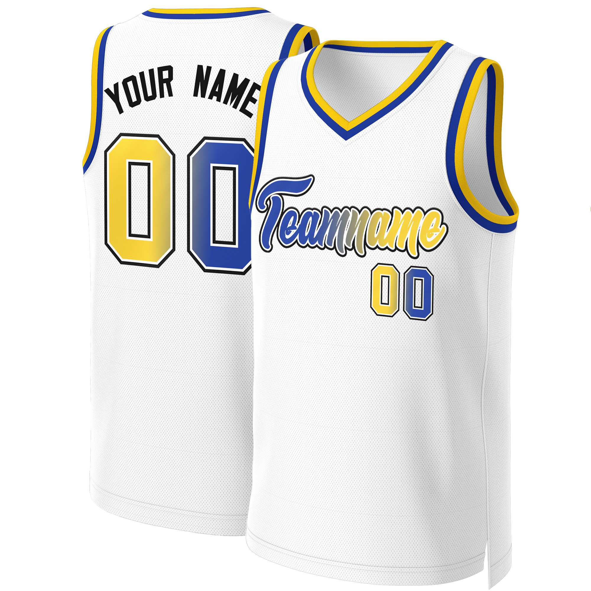 Benutzerdefiniertes Basketballtrikot mit klassischem Farbverlauf und modischen Oberteilen