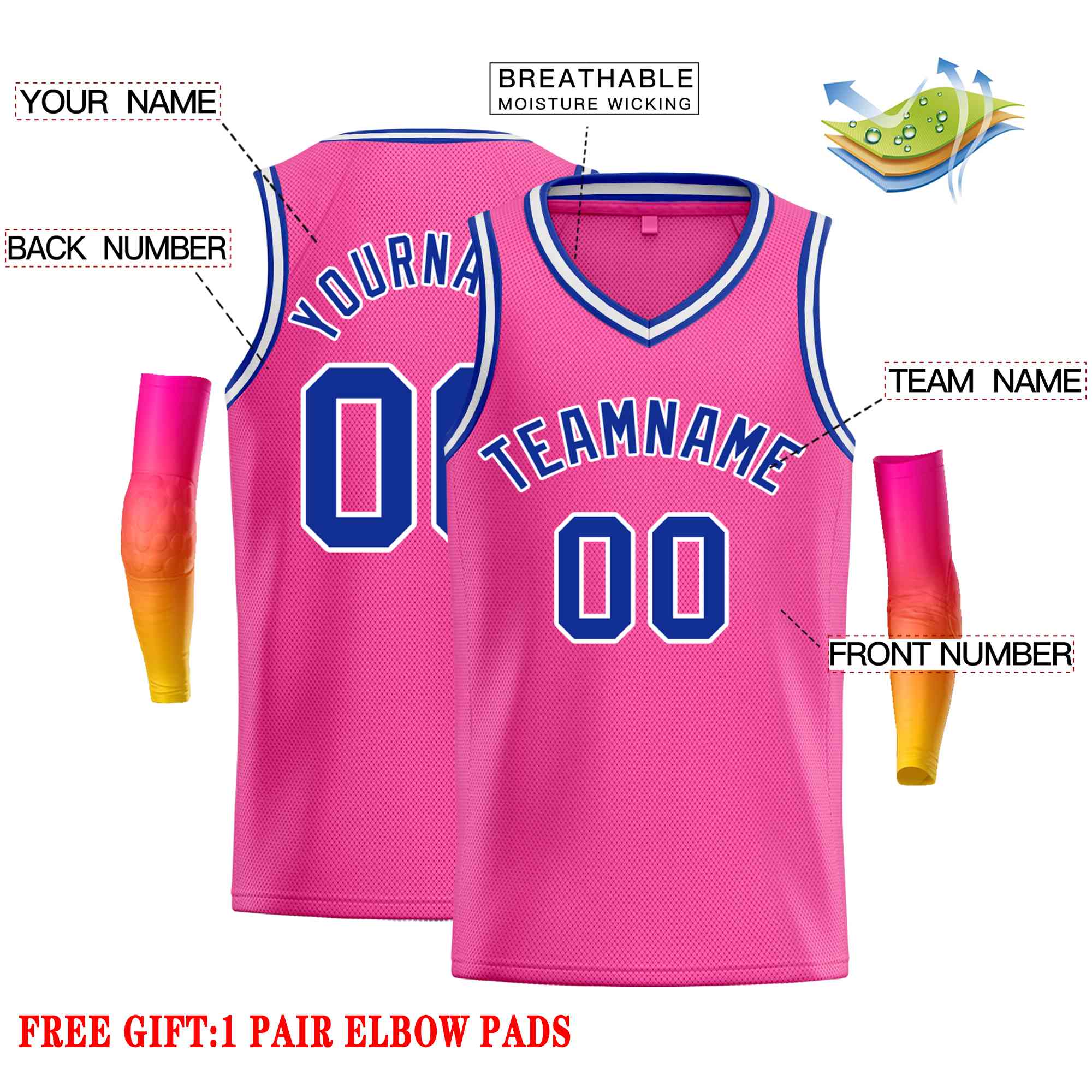 Custom Classic Tops Herren-Freizeit-Basketballtrikot