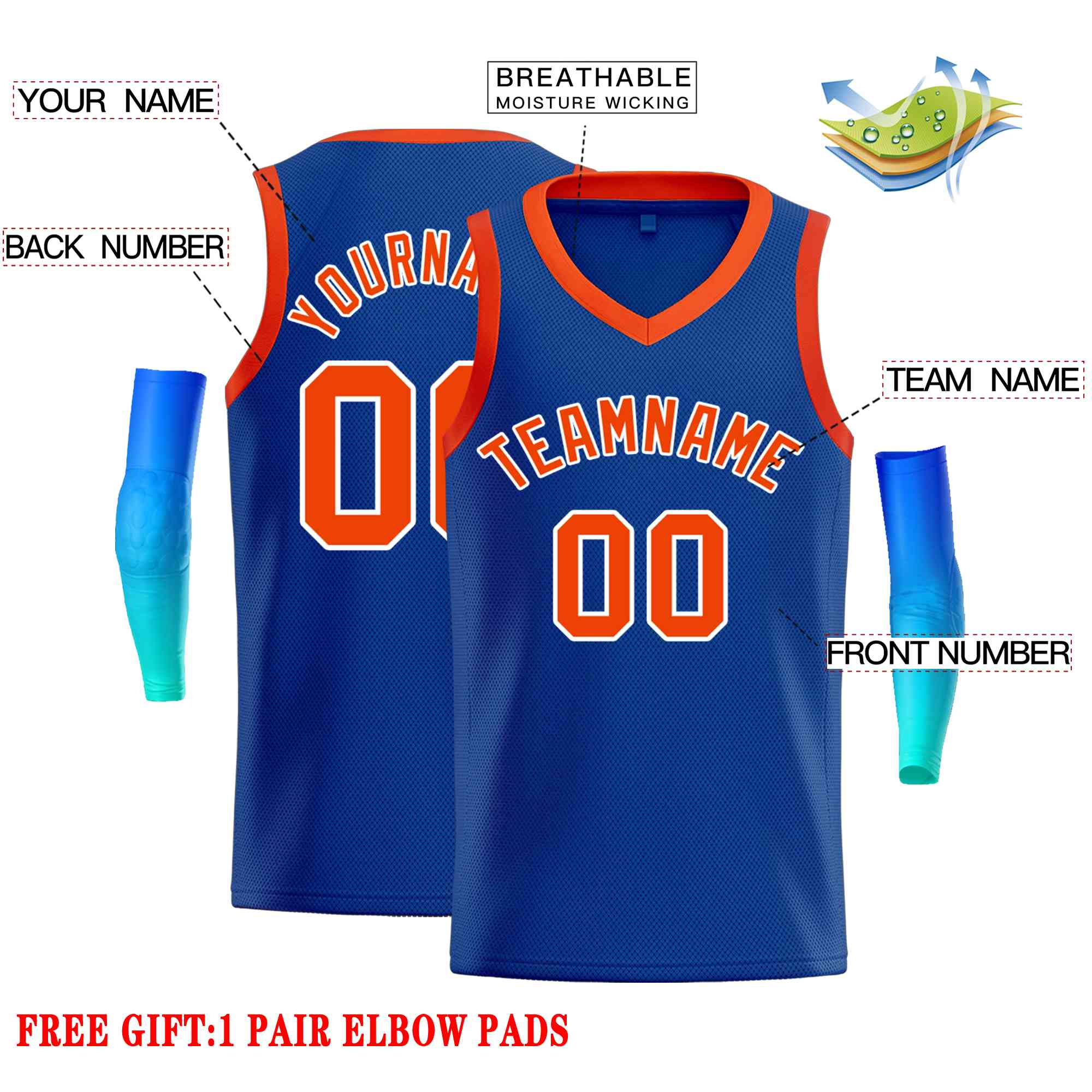 Custom Classic Tops Herren-Freizeit-Basketballtrikot