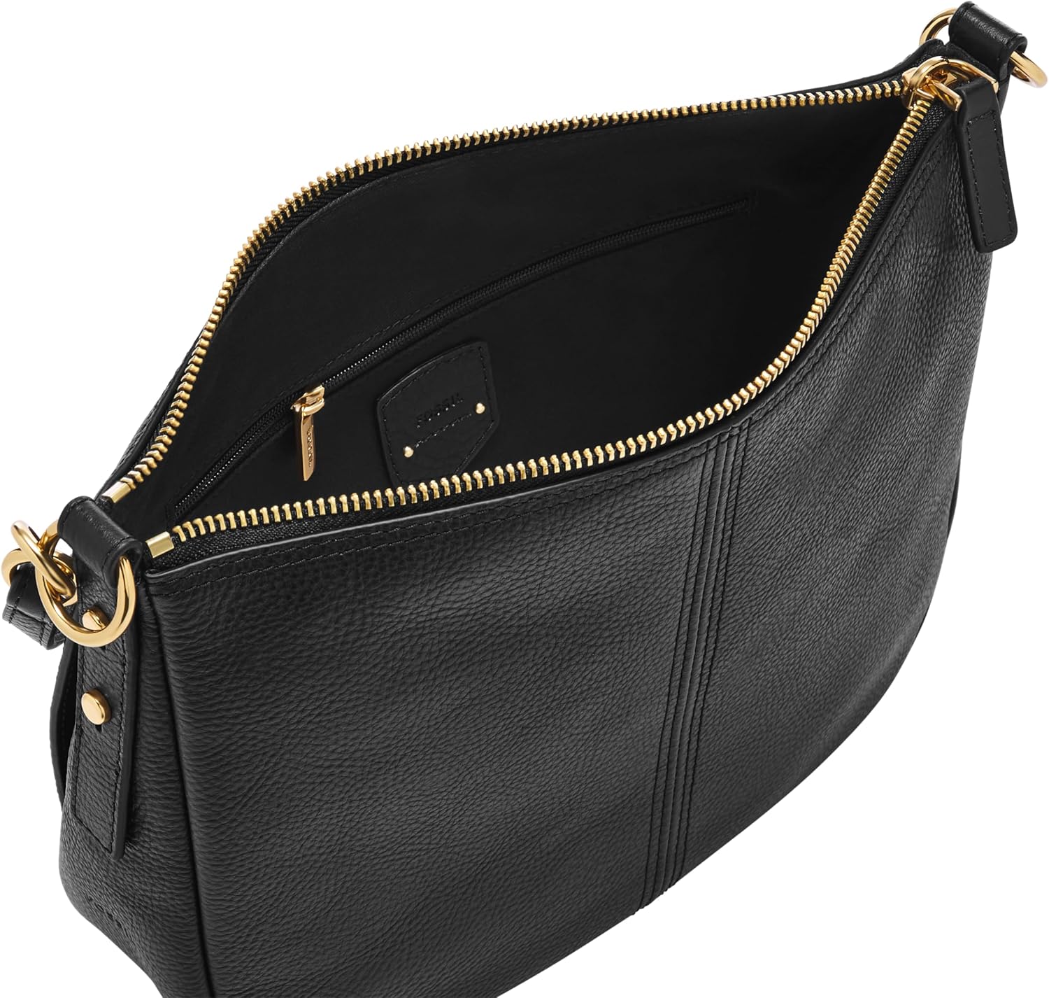 Women's Pebbled Leather Hobo Crossbody with Detachable Strap