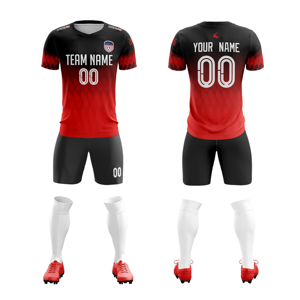 Benutzerdefinierte schnell trocknende Trainingsuniform-Fußball-Sets-Trikot