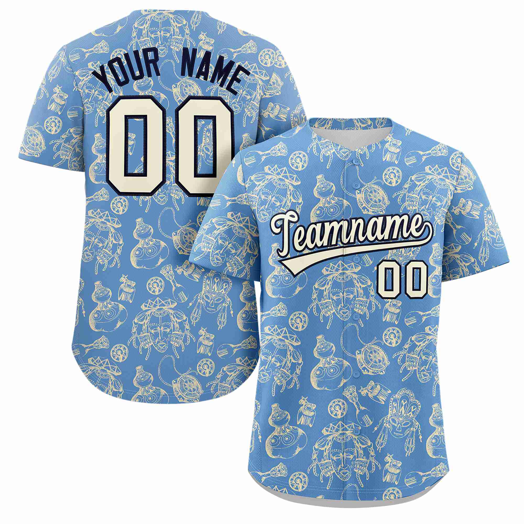 Benutzerdefiniertes 3D-Graffiti-Muster, personalisiertes Design, authentisches Baseball-Trikot