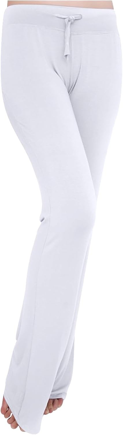 Yoga Pants for Women Drawstring Elastic High Waist Loose Fit Wide Leg Loungewear Pajama