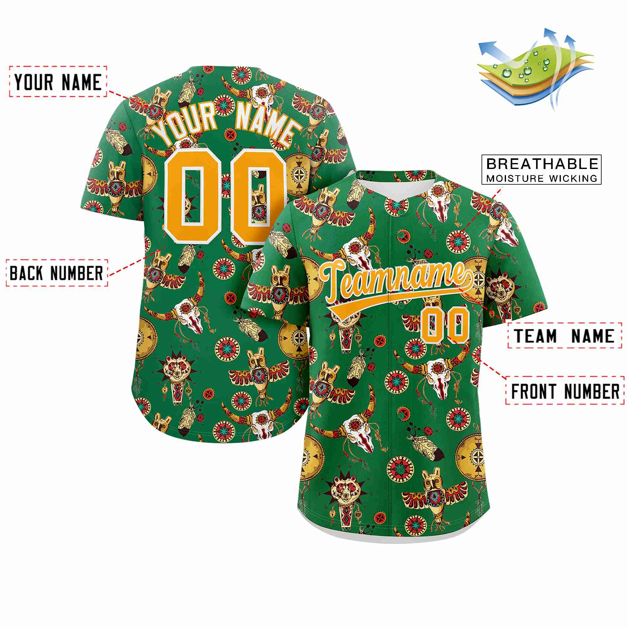 Benutzerdefiniertes 3D-Graffiti-Muster, personalisiertes Design, authentisches Baseball-Trikot