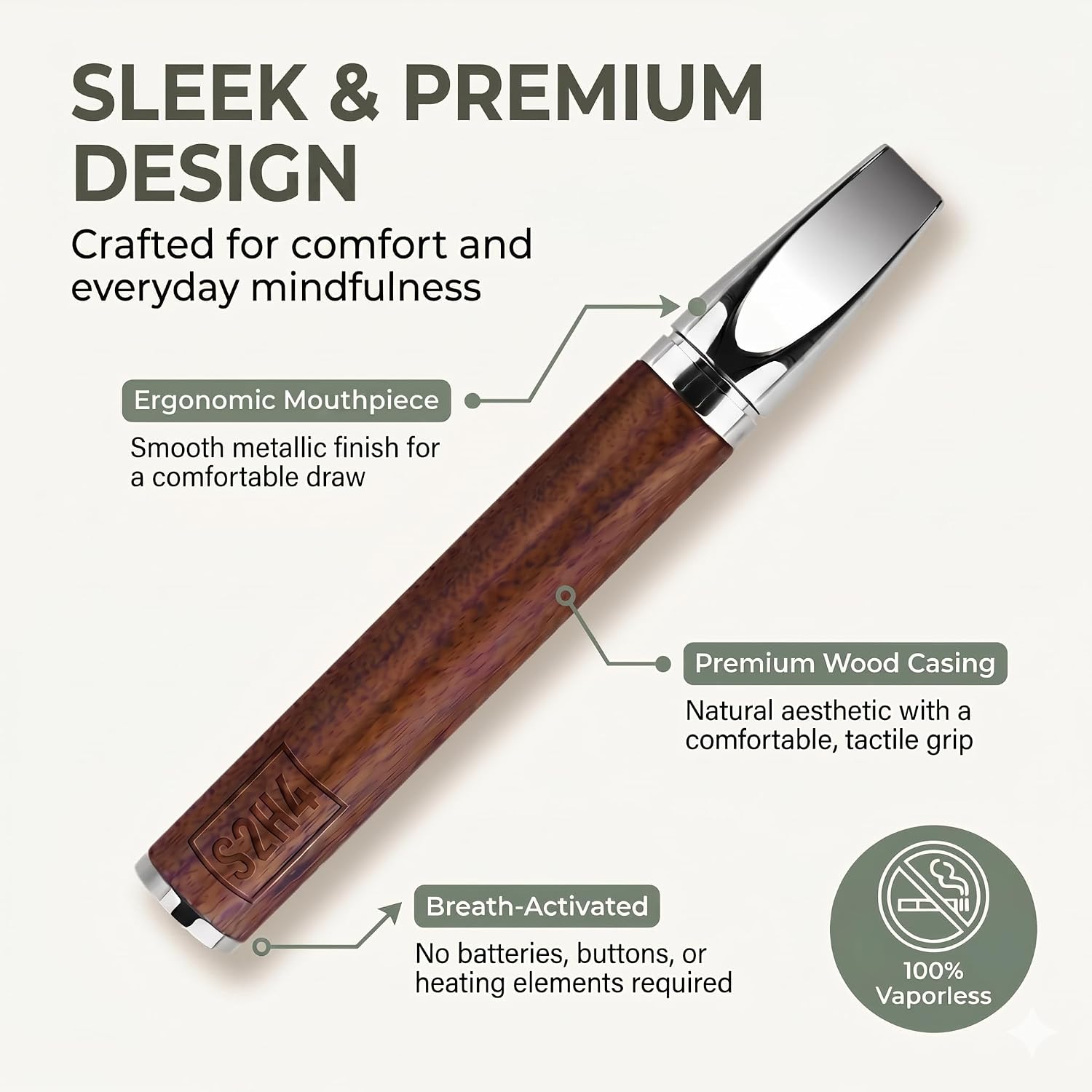 Portable Aroma Pen, 18 Cores, 6 Flavors, Wood Grain Portable Aroma Pen, 18 Cores, 6 Flavors, Wood Grain