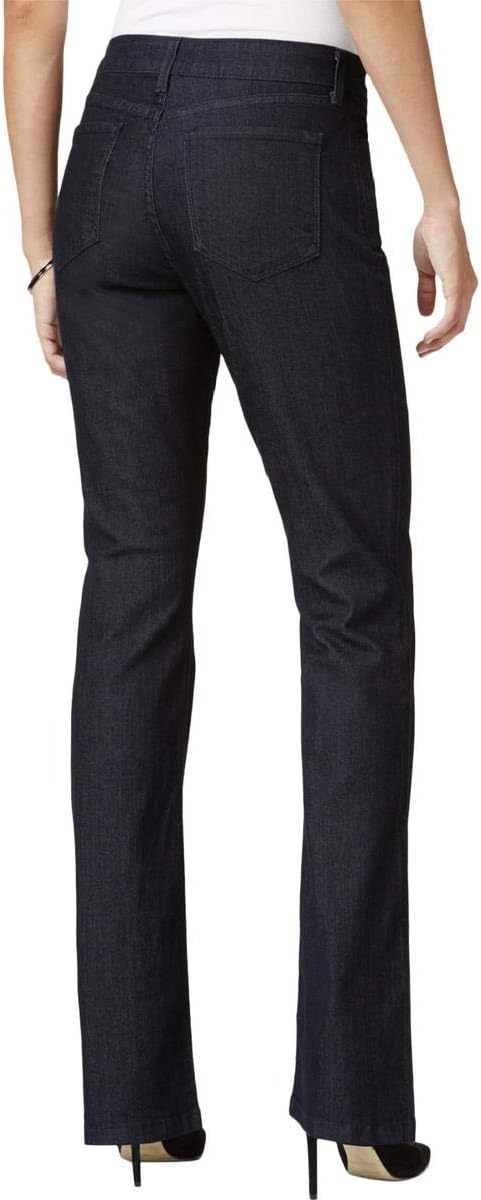 Women's Mid Rise Bootcut Jeans Dark Wash Slimming