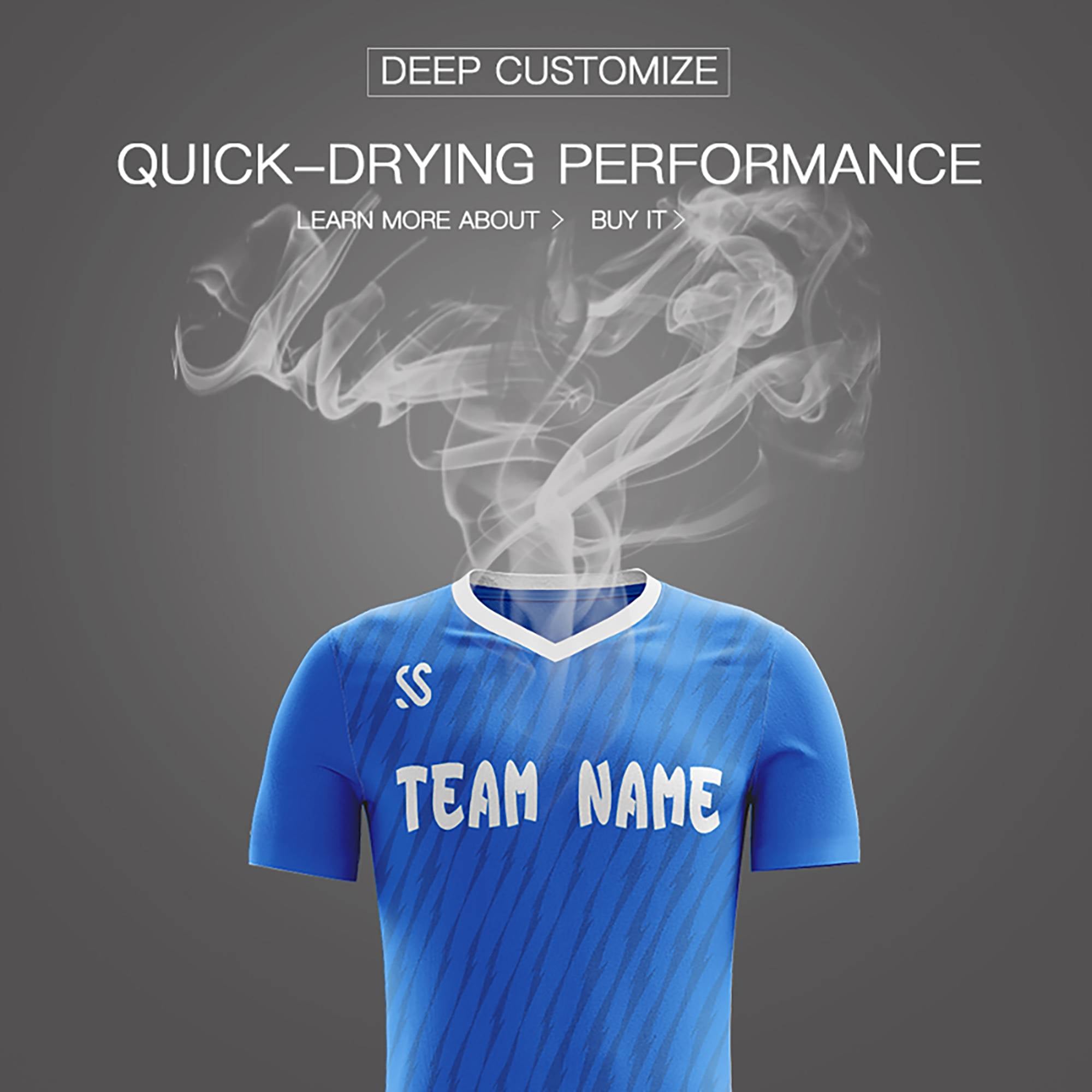 Atmungsaktives Outdoor-Fußballtrikot mit individuellem Druck