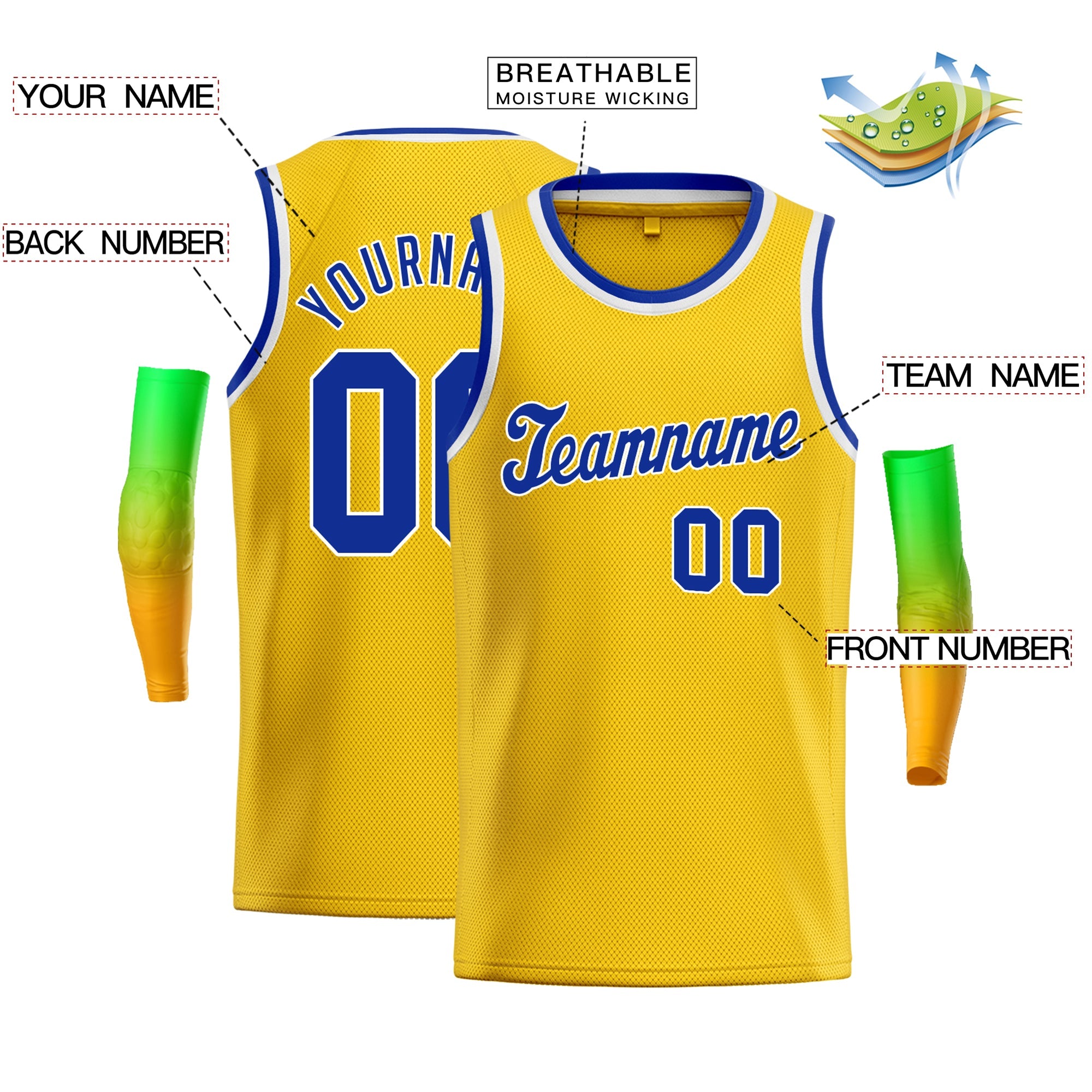 Custom Classic Tops Herren-Freizeit-Basketballtrikot